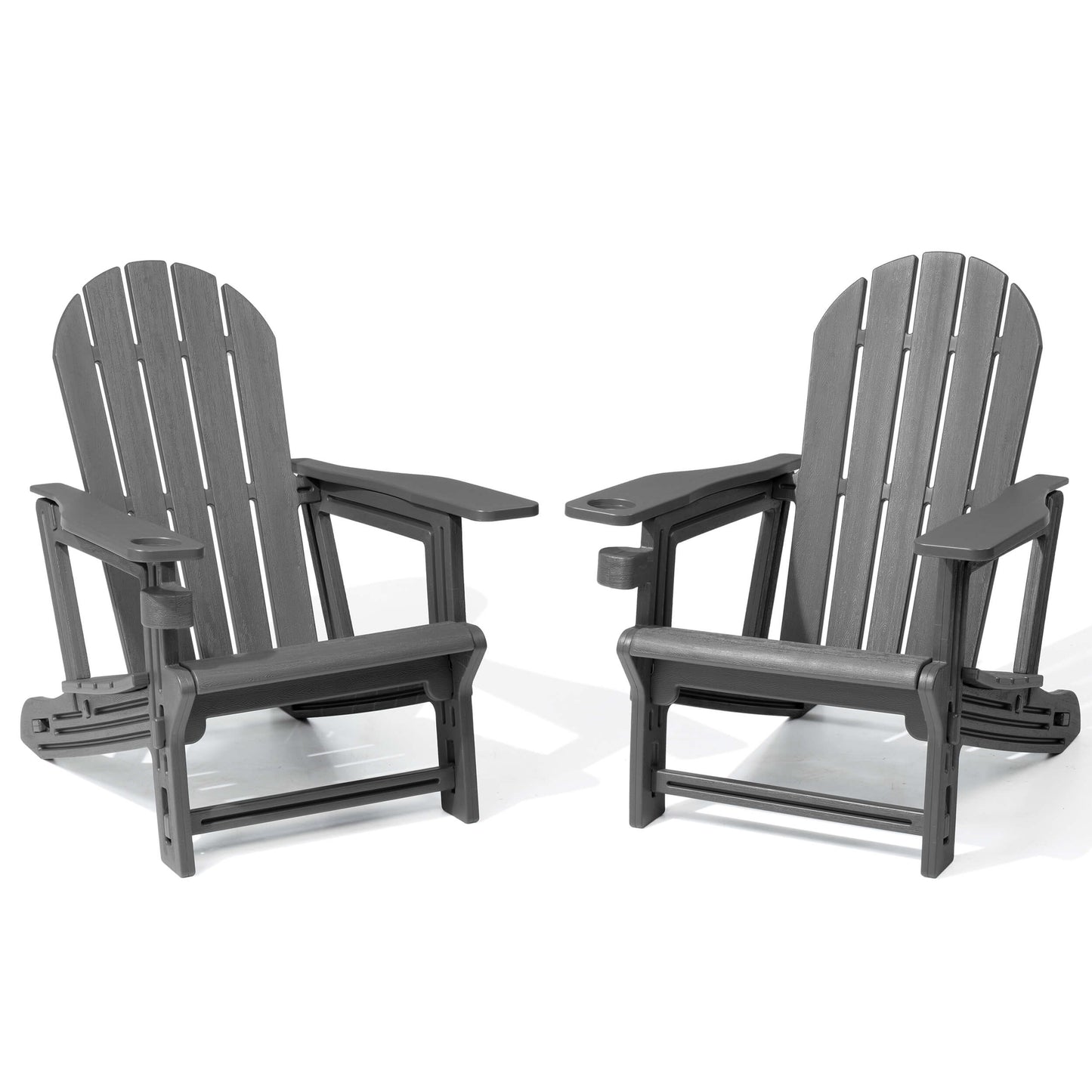 HDPE Adirondack Chair with Cup Holder & Sloped Seat
