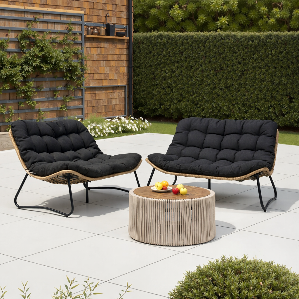 Patio Loveseat with Cushion