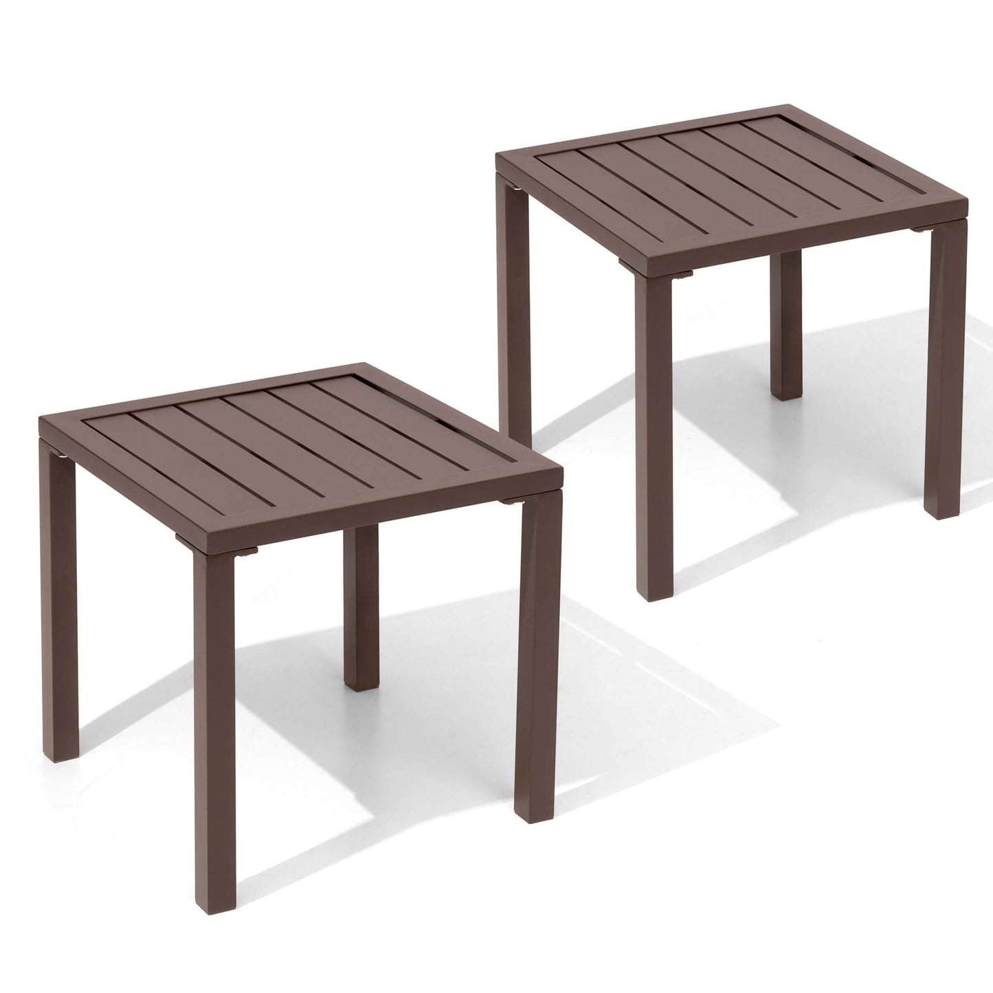 16x16" Aluminum Outdoor Square Side Table