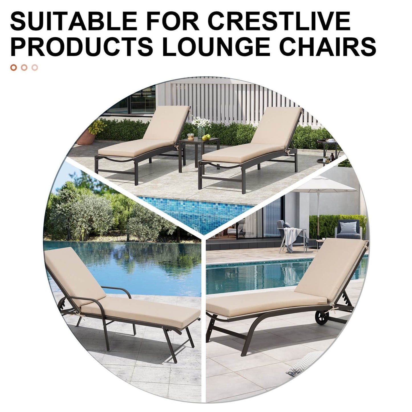 Sunbrella Outdoor Chaise Lounge Cushion