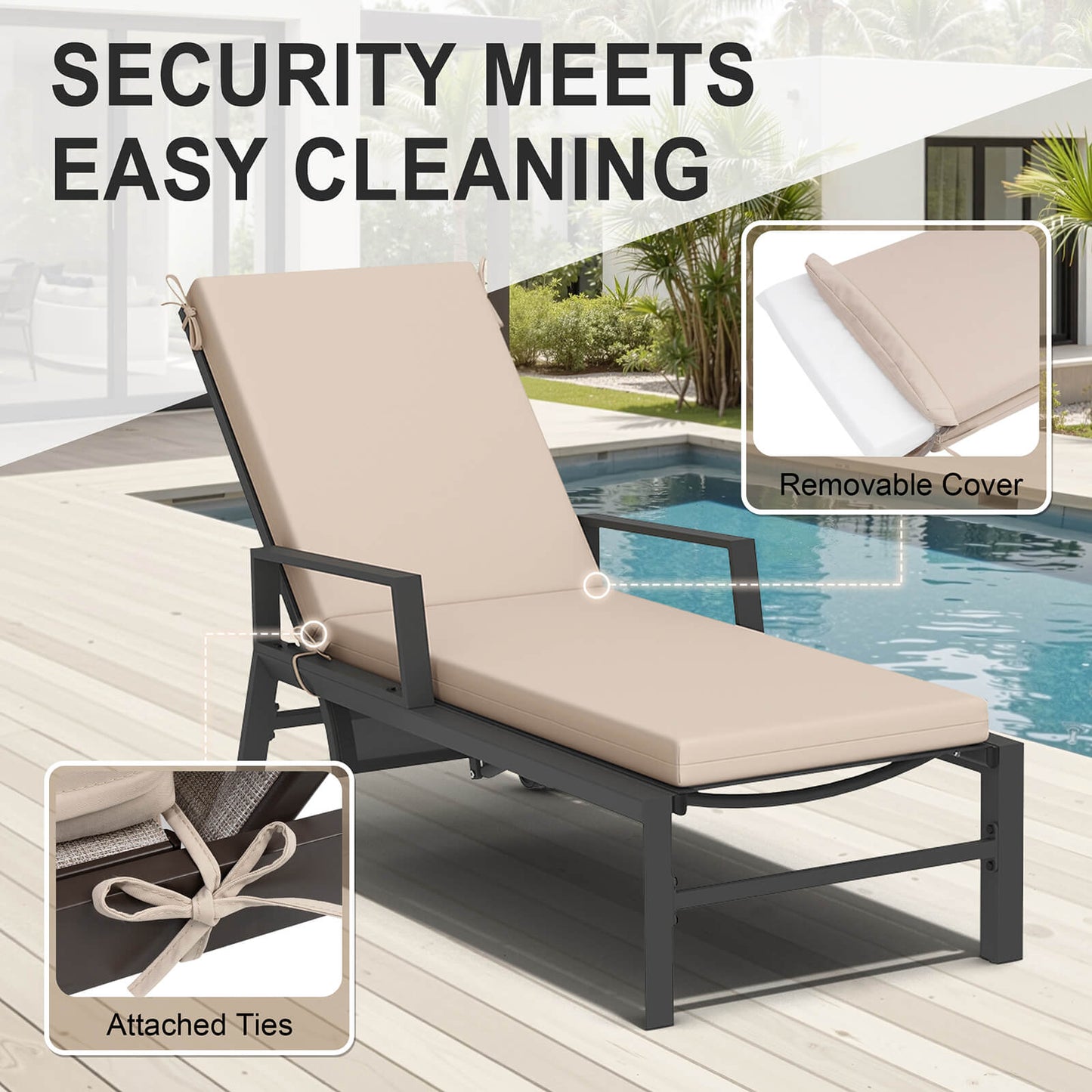 Sunbrella Outdoor Chaise Lounge Cushion