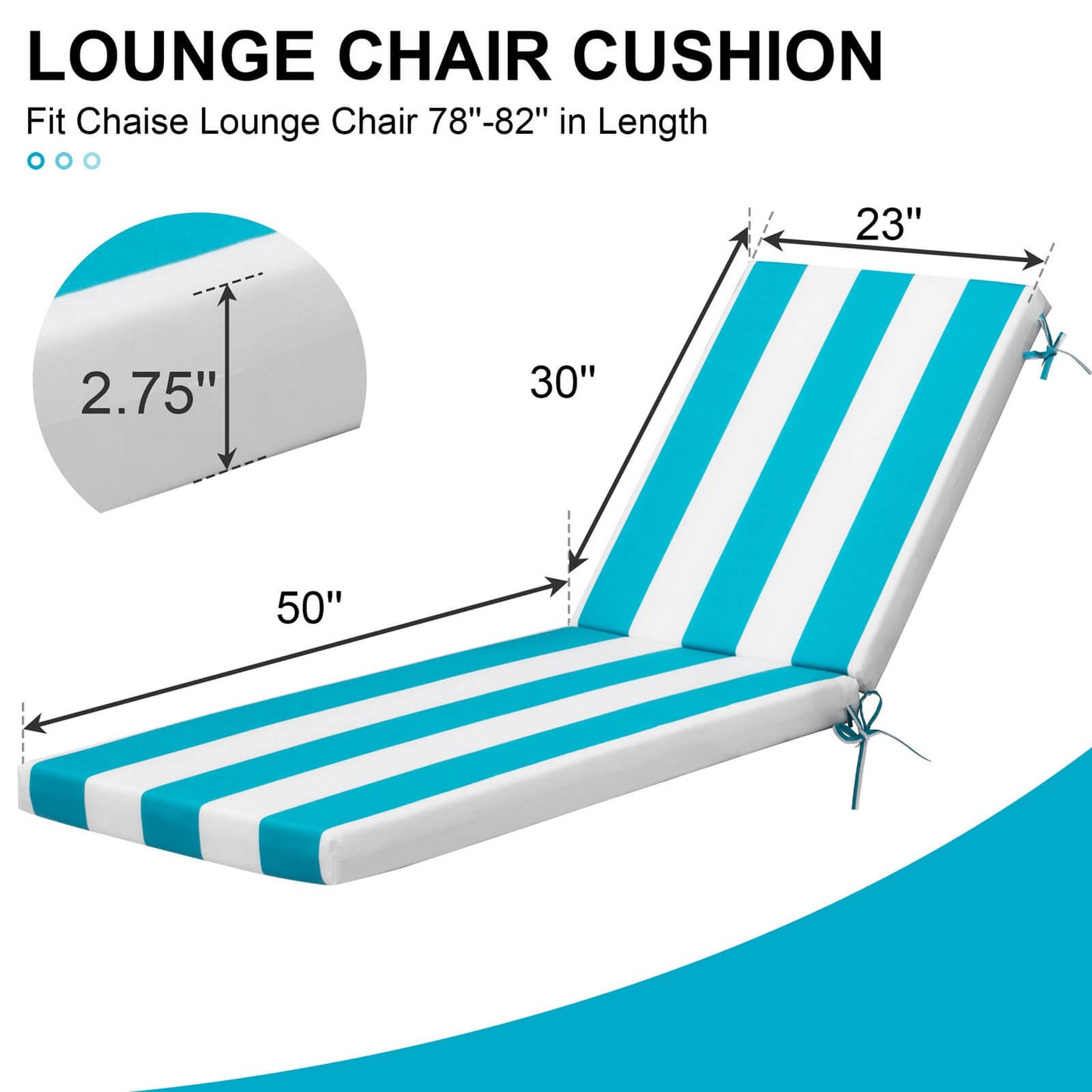 Sunbrella Outdoor Chaise Lounge Cushion