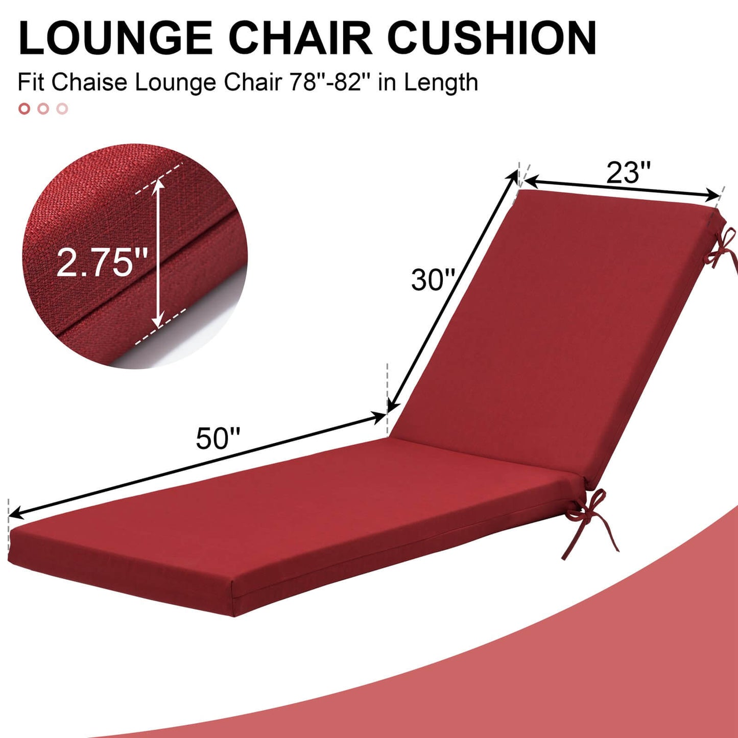 Sunbrella Outdoor Chaise Lounge Cushion