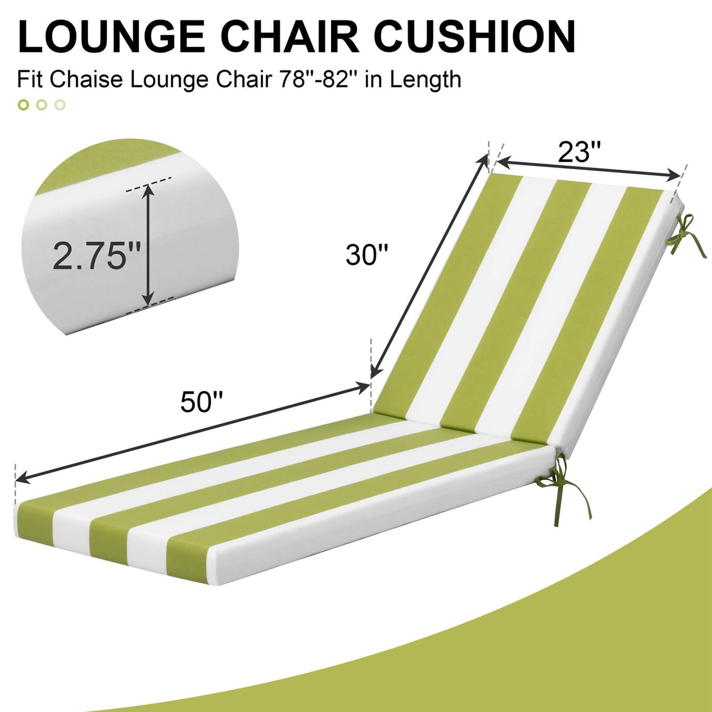 Sunbrella Outdoor Chaise Lounge Cushion