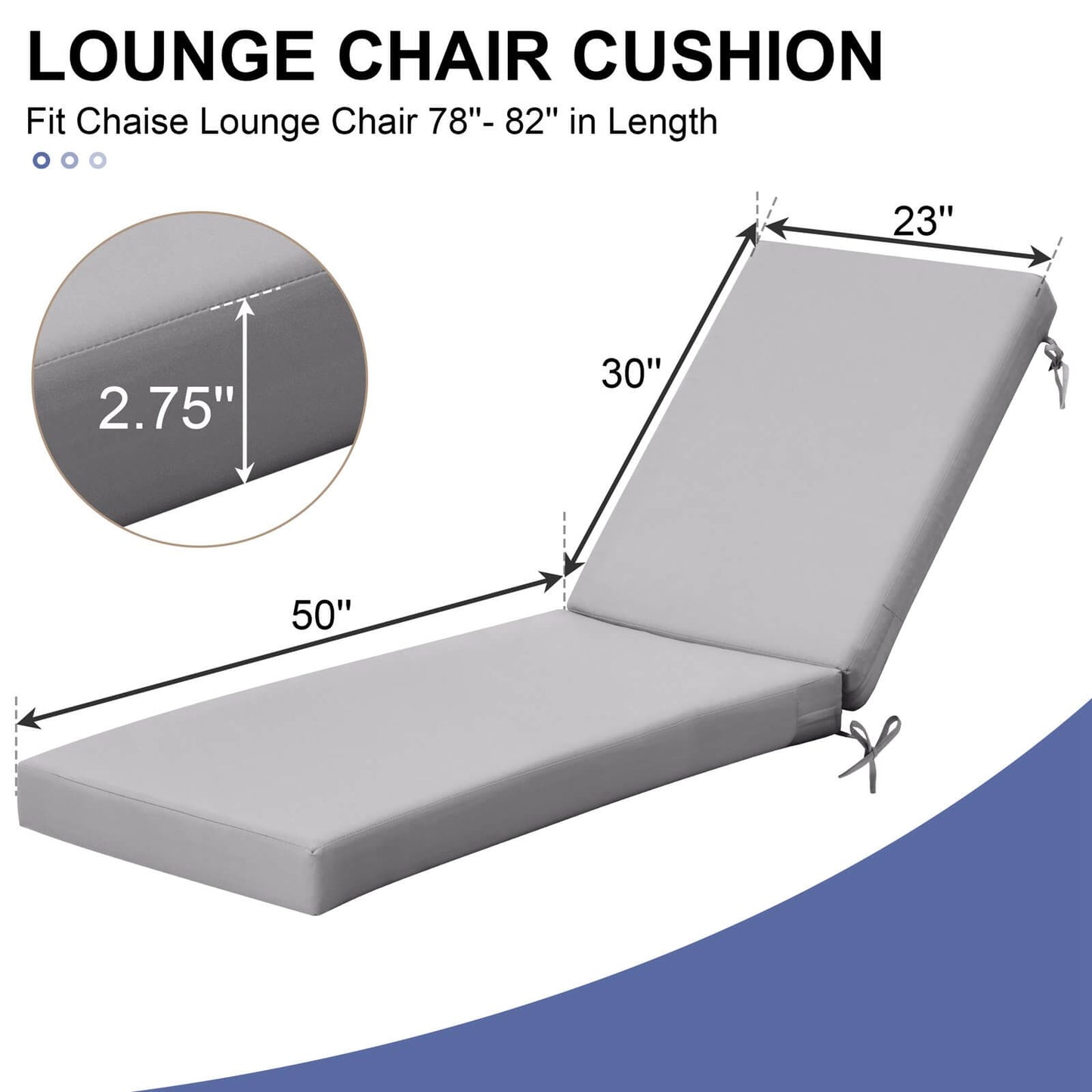 Sunbrella Outdoor Chaise Lounge Cushion