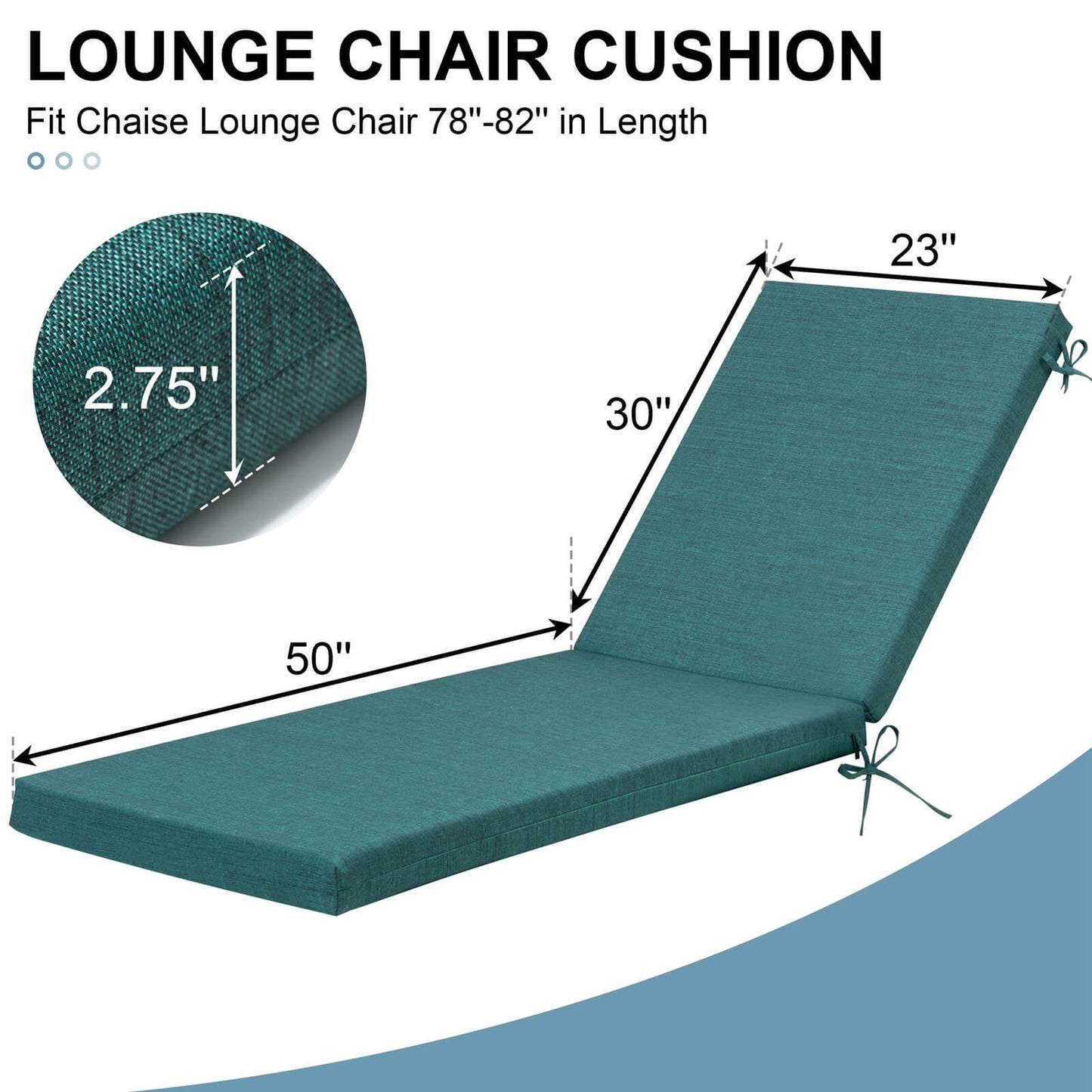 Sunbrella Outdoor Chaise Lounge Cushion