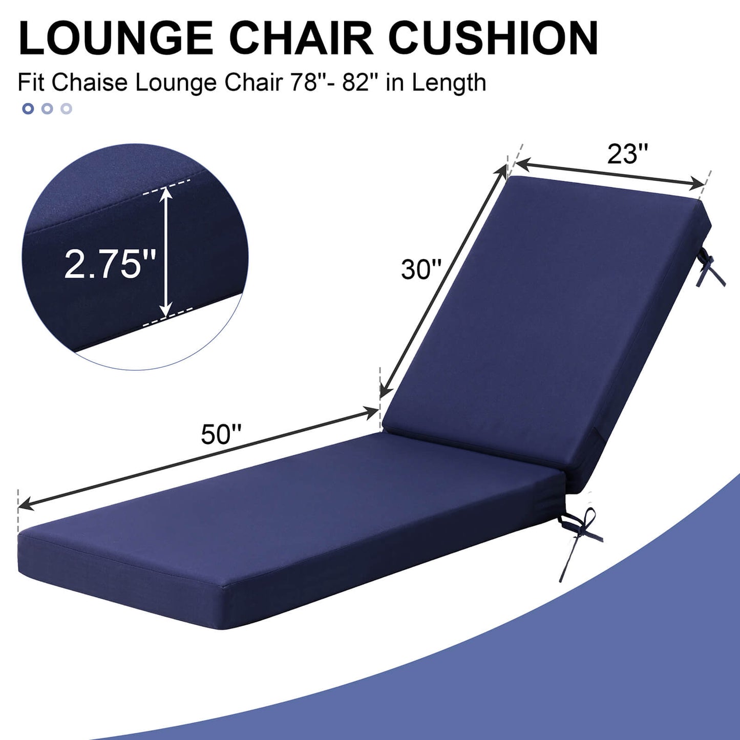 Sunbrella Outdoor Chaise Lounge Cushion
