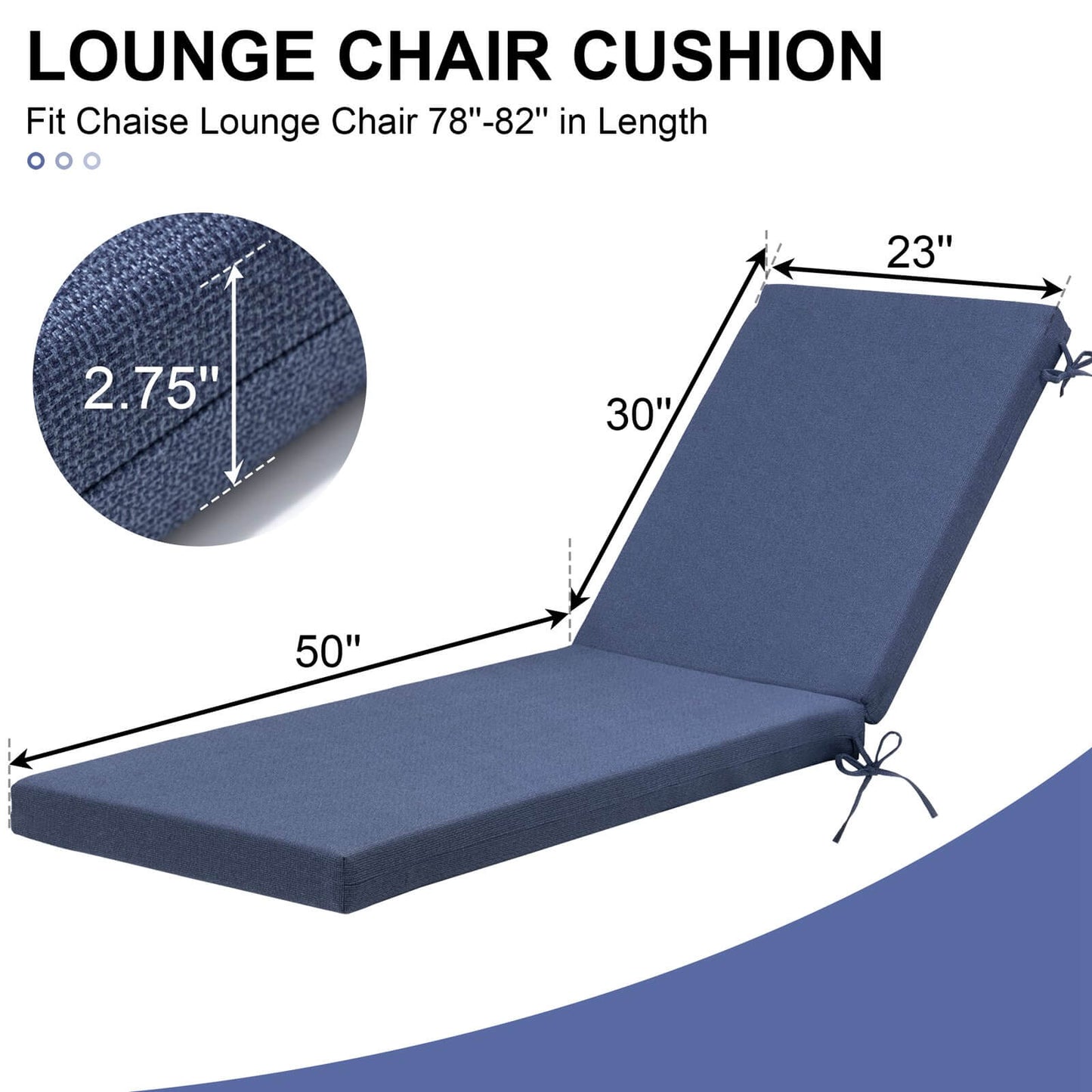 Sunbrella Outdoor Chaise Lounge Cushion