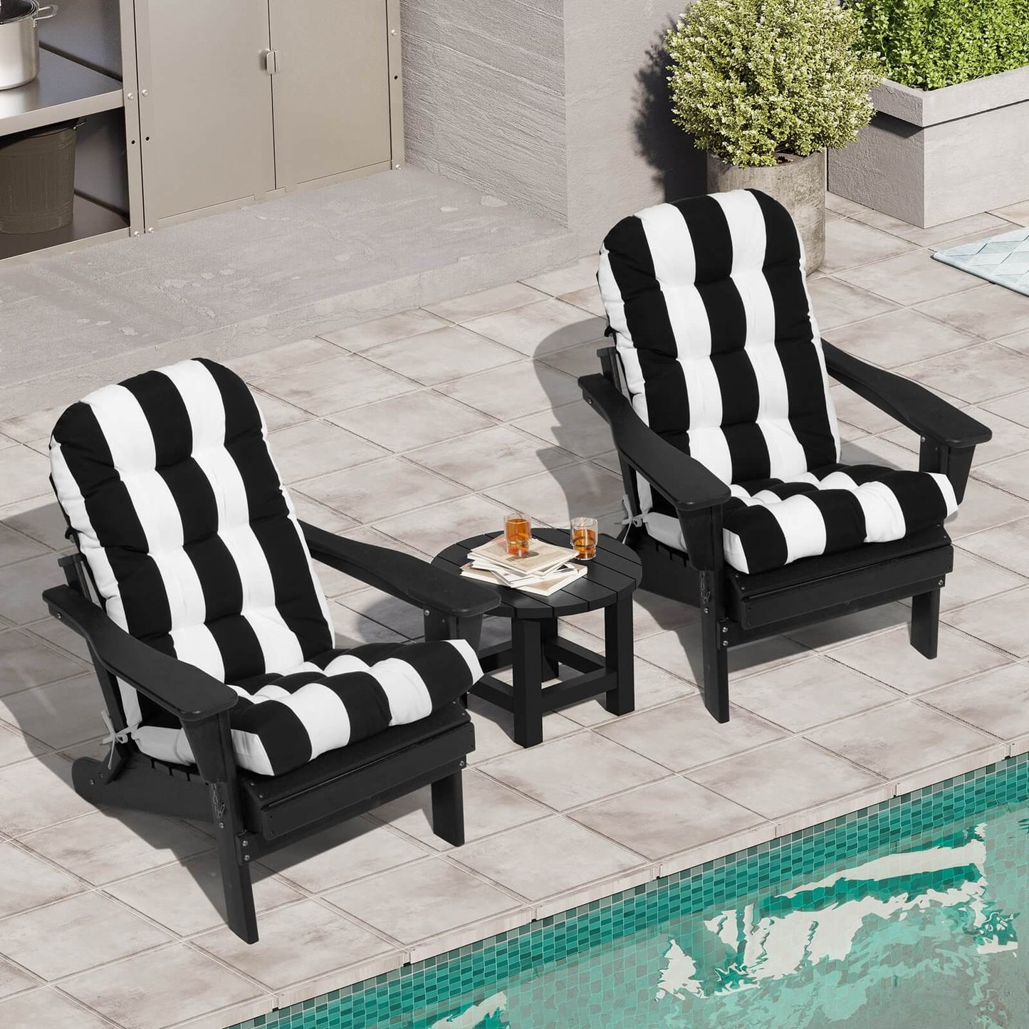 High Back Adirondack Rocking Chair Cushion