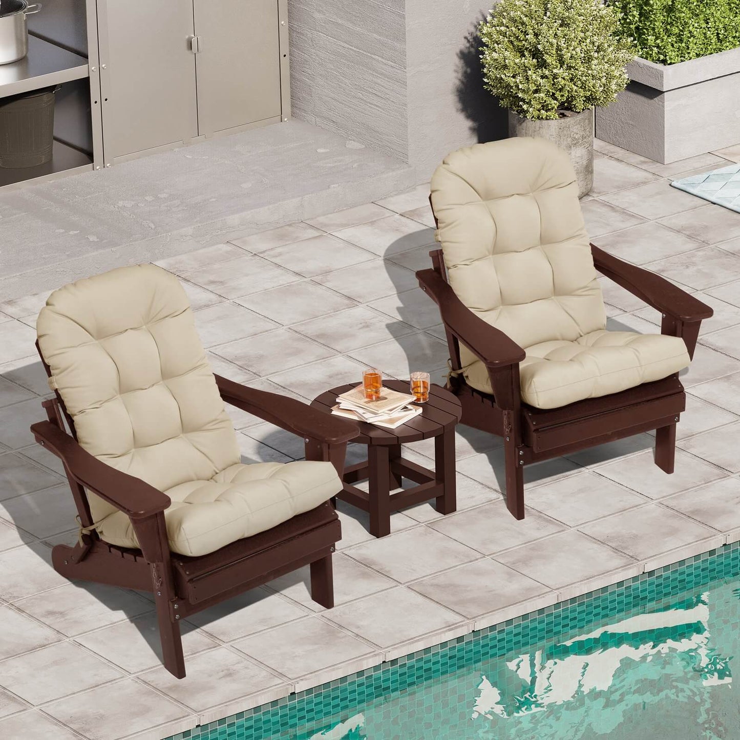 High Back Adirondack Rocking Chair Cushion