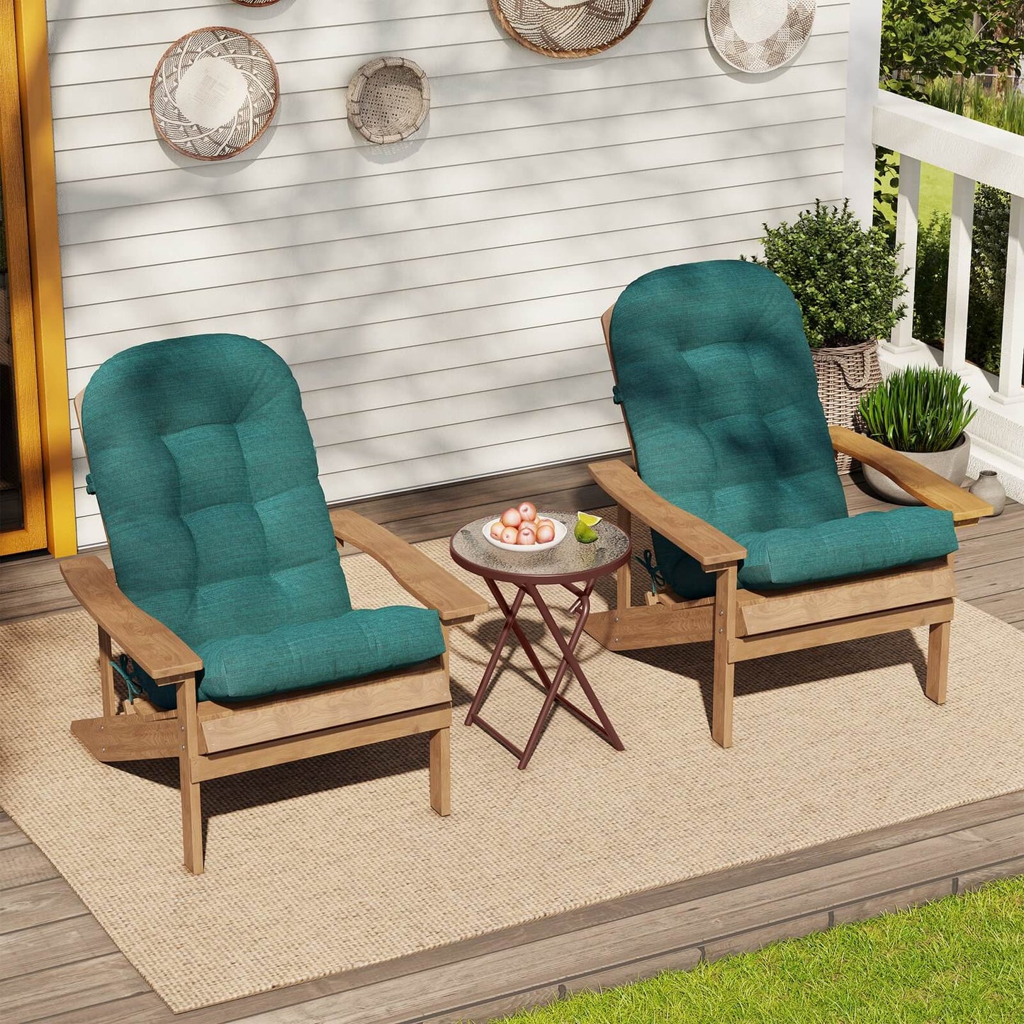 High Back Adirondack Rocking Chair Cushion