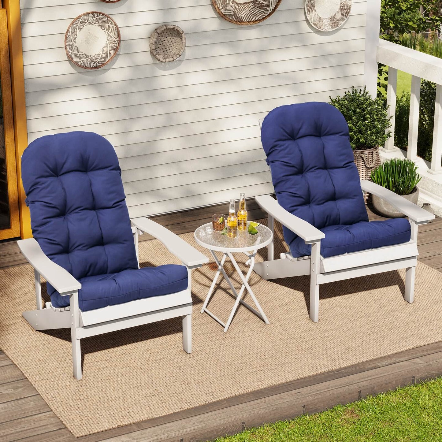 High Back Adirondack Rocking Chair Cushion