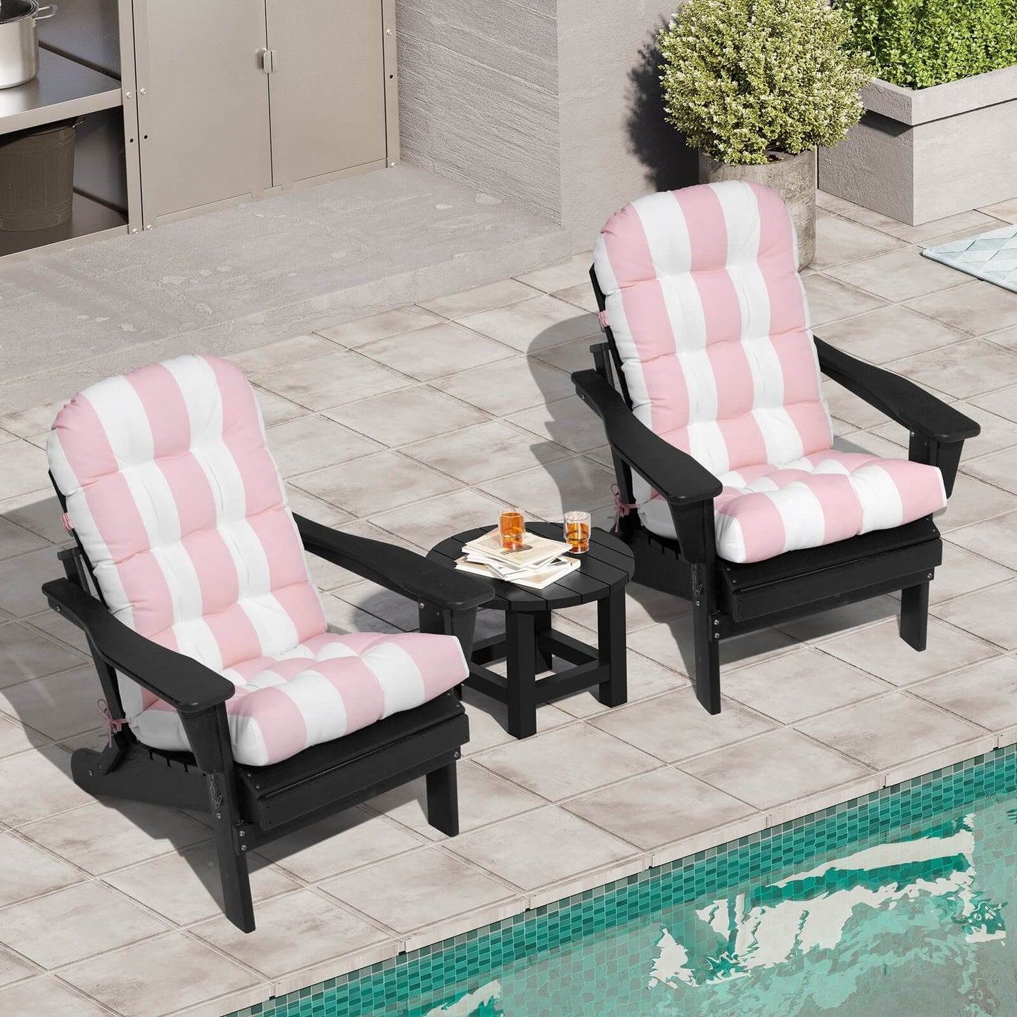 High Back Adirondack Rocking Chair Cushion