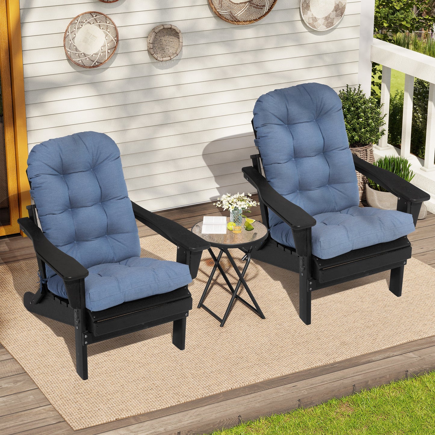 High Back Adirondack Rocking Chair Cushion