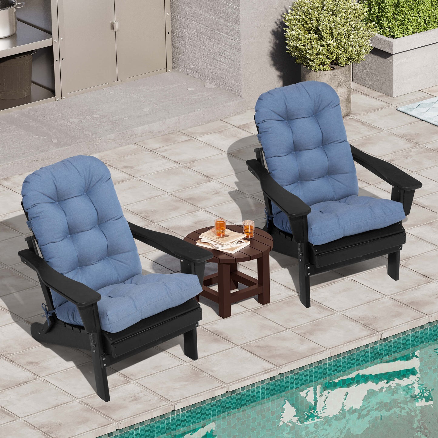 High Back Adirondack Rocking Chair Cushion