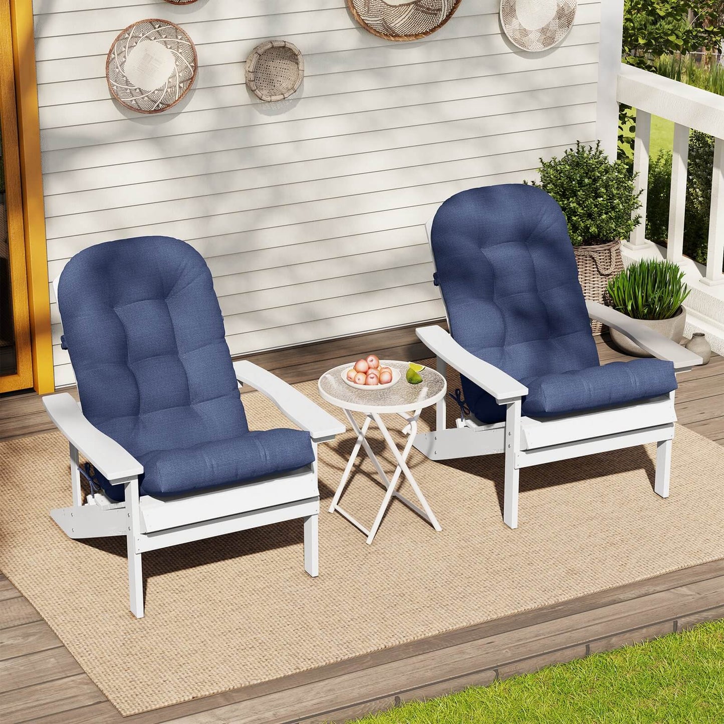 High Back Adirondack Rocking Chair Cushion
