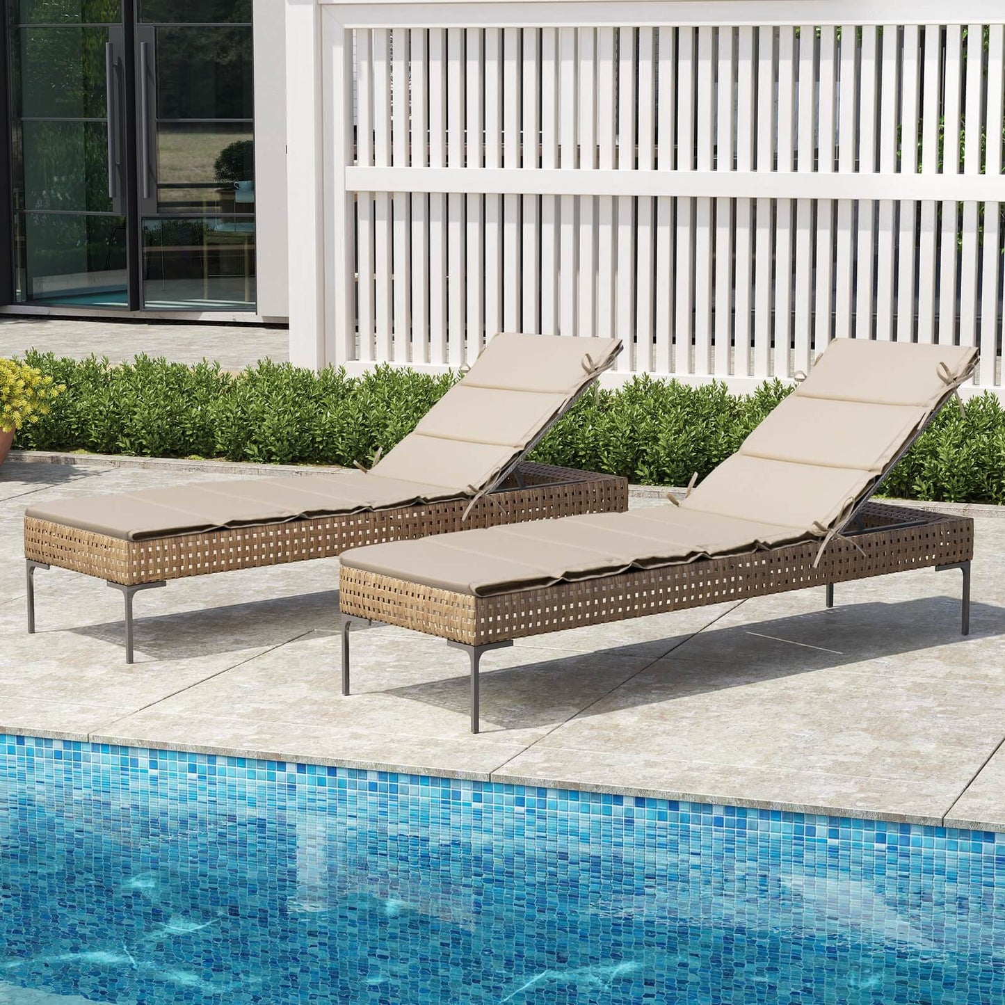 Outdoor Patio Chaise Lounge Cushion