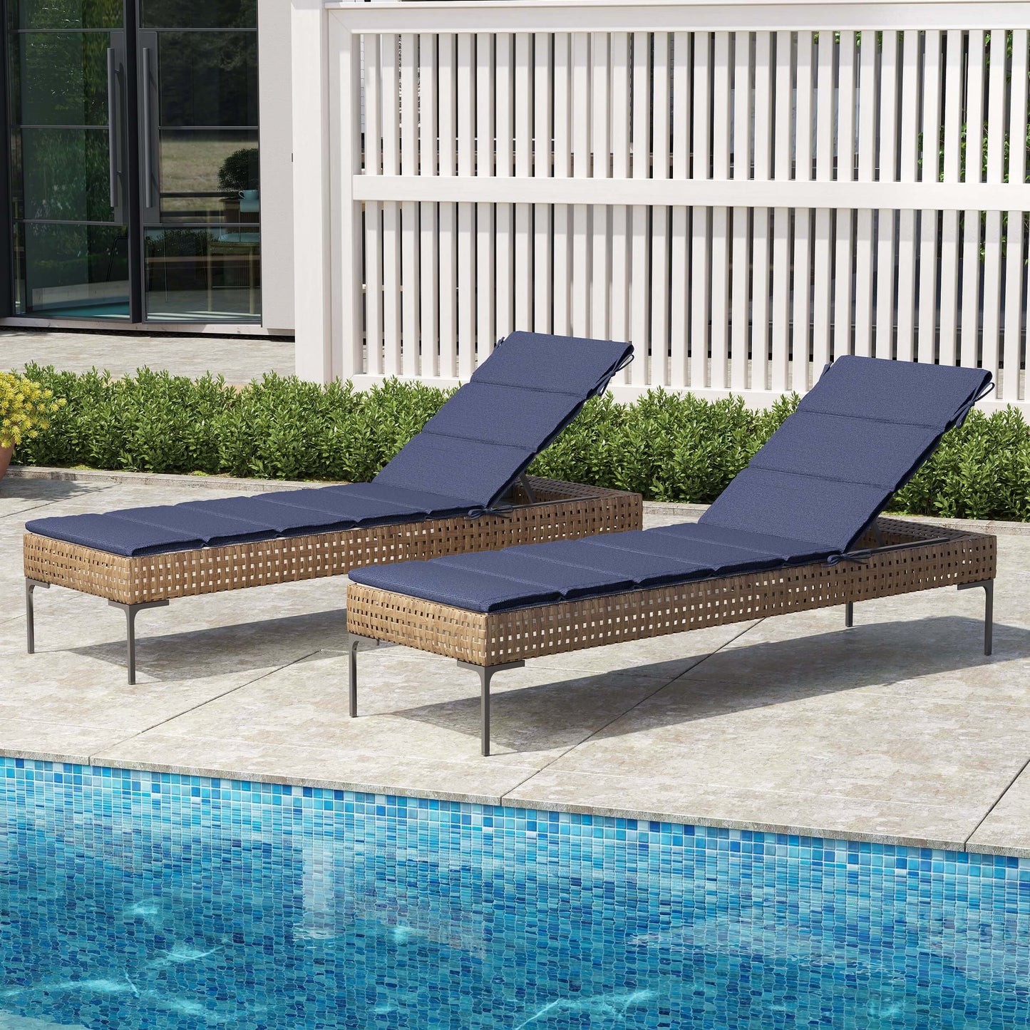 Outdoor Patio Chaise Lounge Cushion