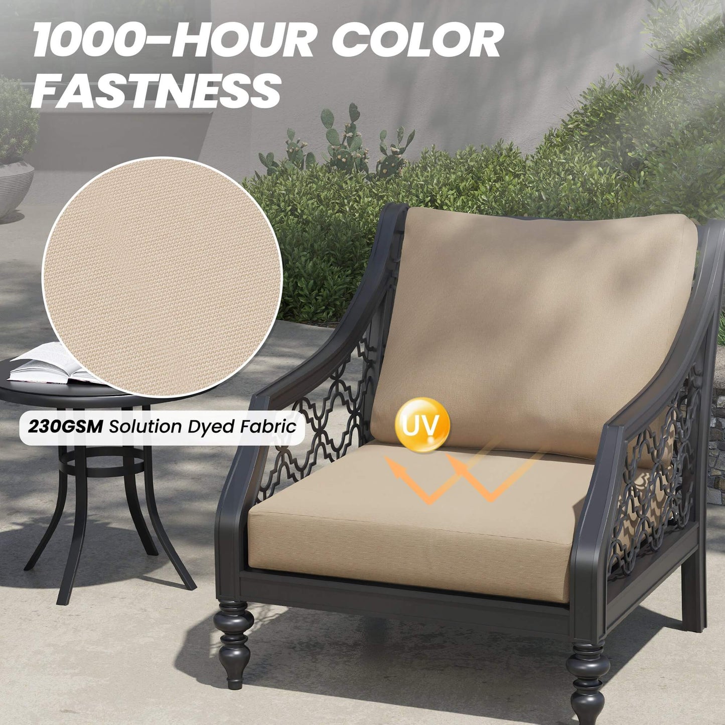 24x24" Outdoor Deep Seat Cushion