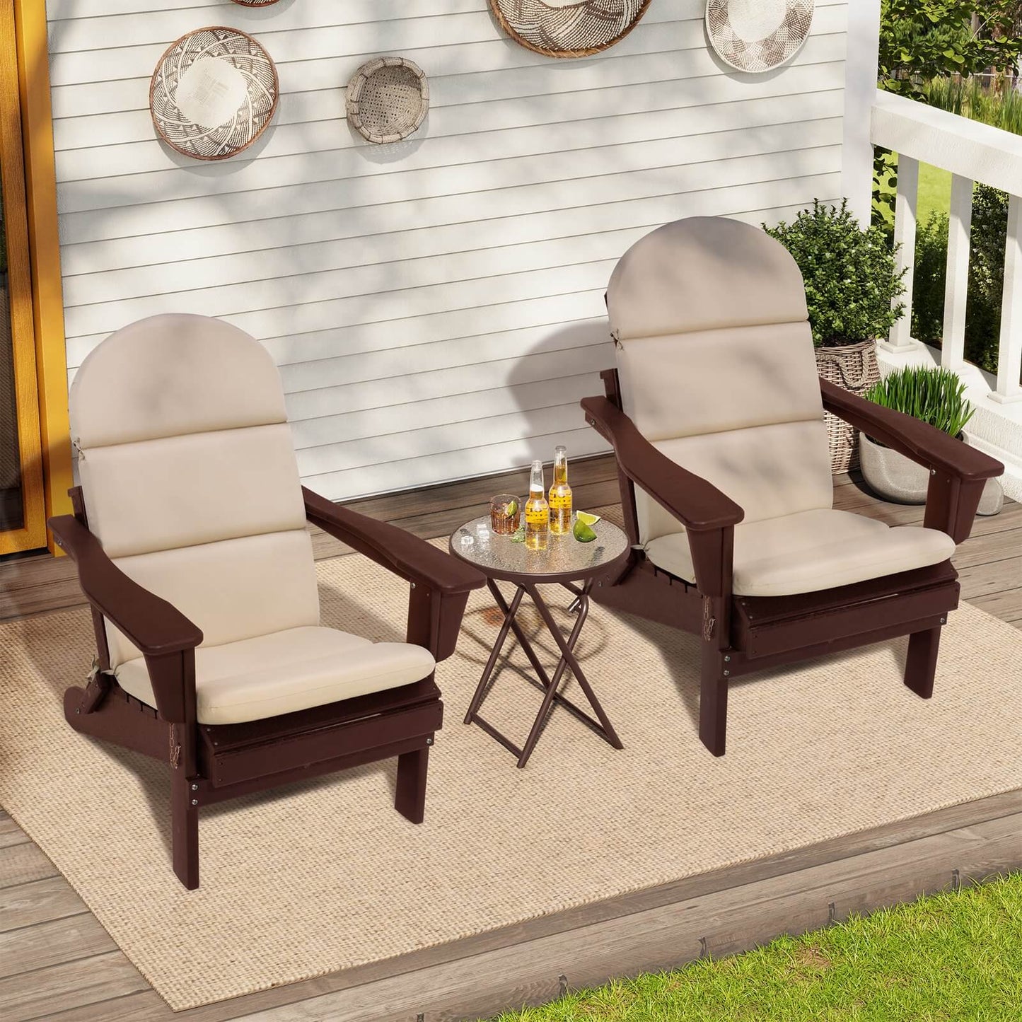 Sunbrella 50 x 20 in. Outdoor Adirondack Chair Cushion