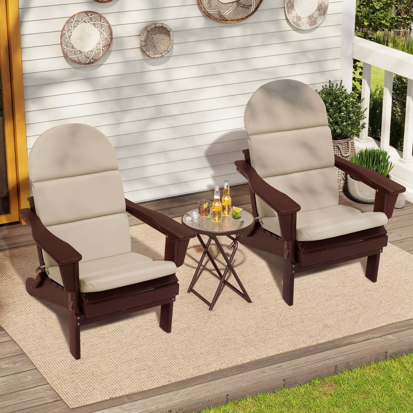 Sunbrella 50 x 20 in. Outdoor Adirondack Chair Cushion