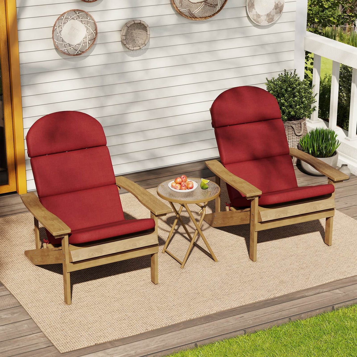 Sunbrella 50 x 20 in. Outdoor Adirondack Chair Cushion