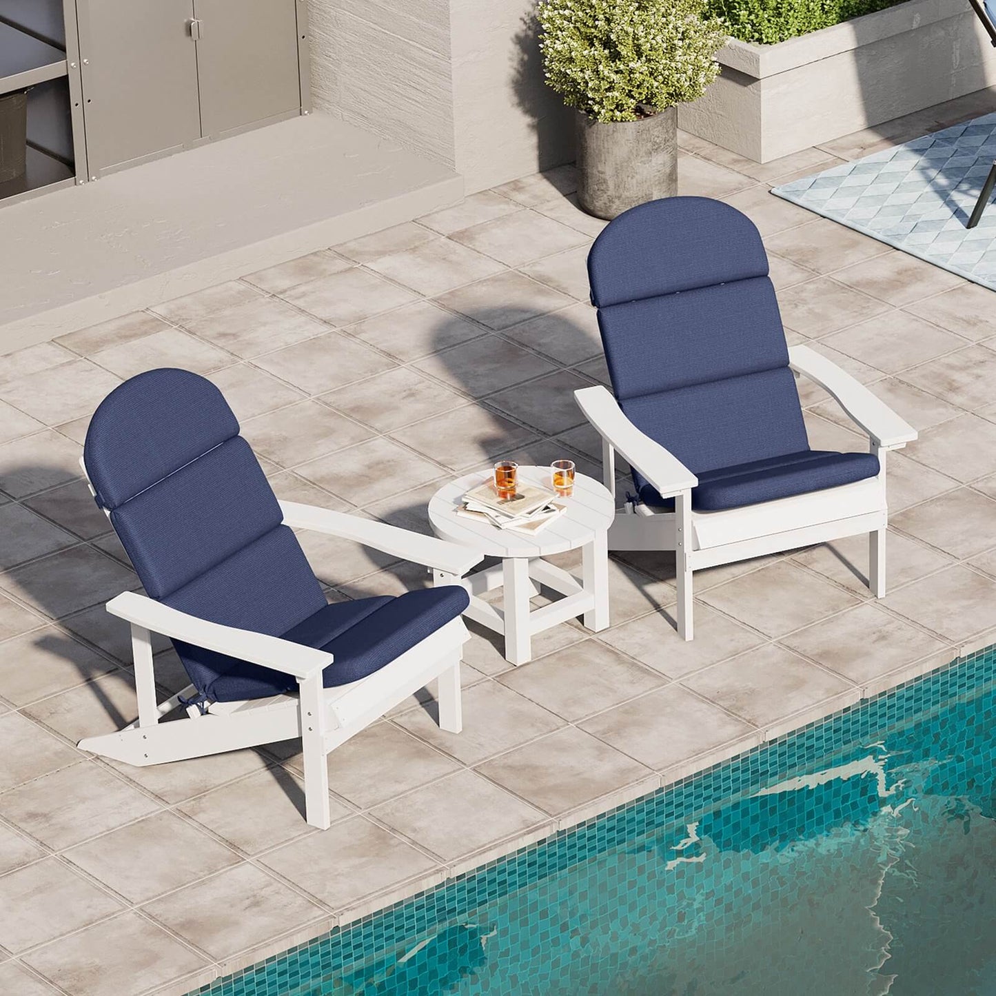 Sunbrella 50 x 20 in. Outdoor Adirondack Chair Cushion