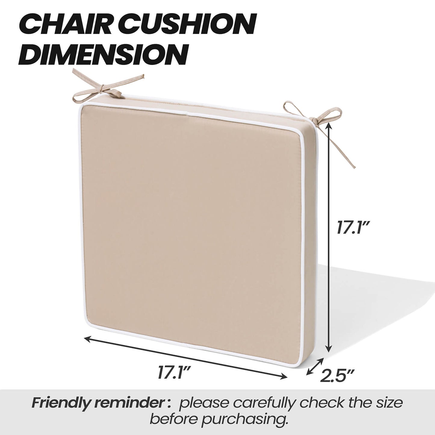 Outdoor Dining Chair Cushion Set