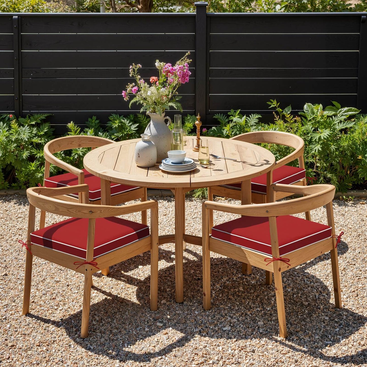 Outdoor Dining Chair Cushion Set