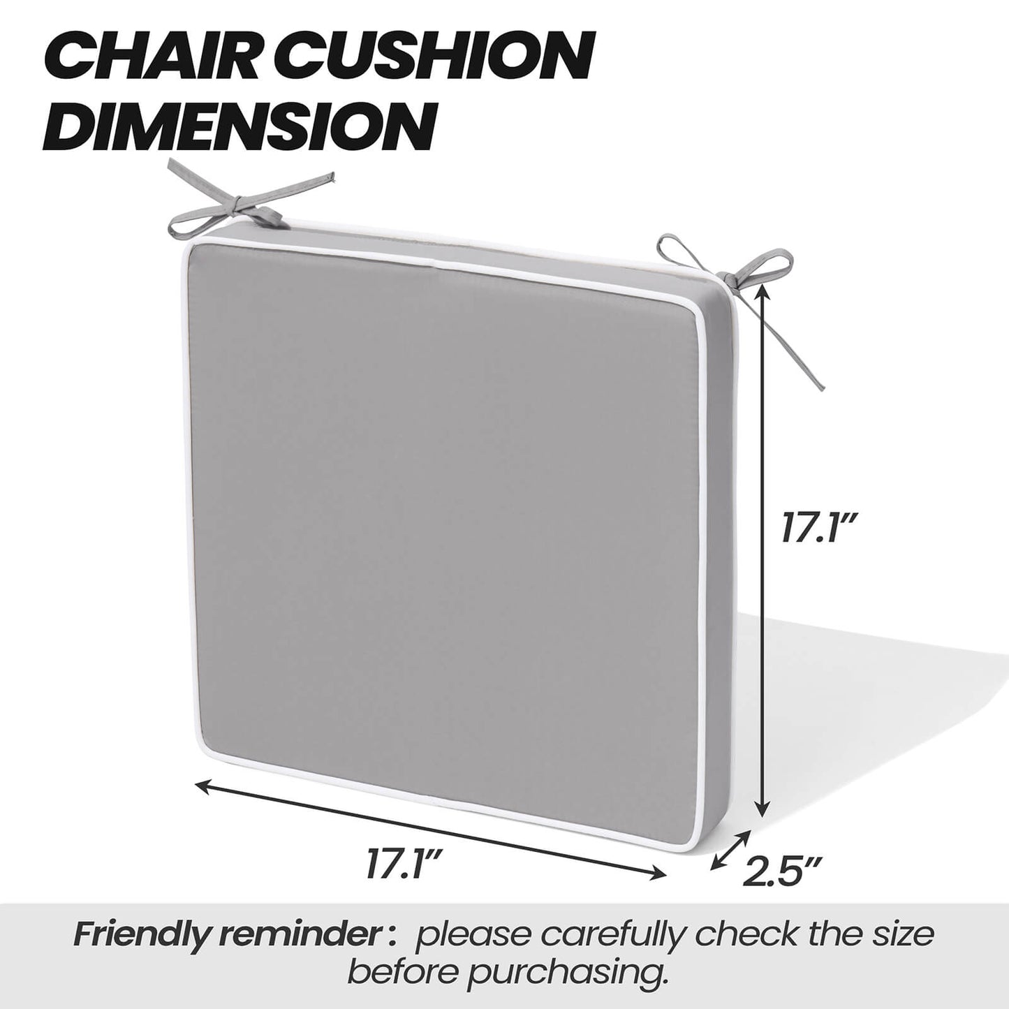 Outdoor Dining Chair Cushion Set