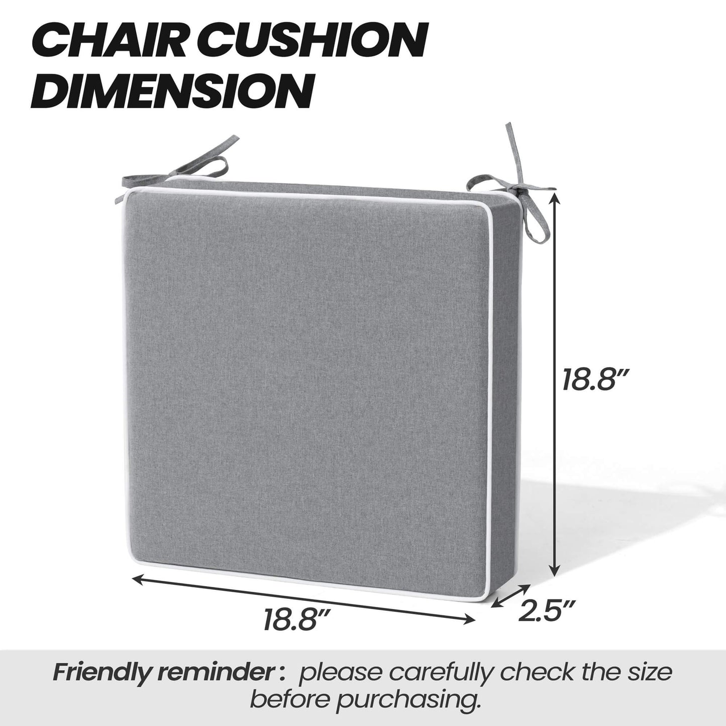 Outdoor Dining Chair Cushion Set