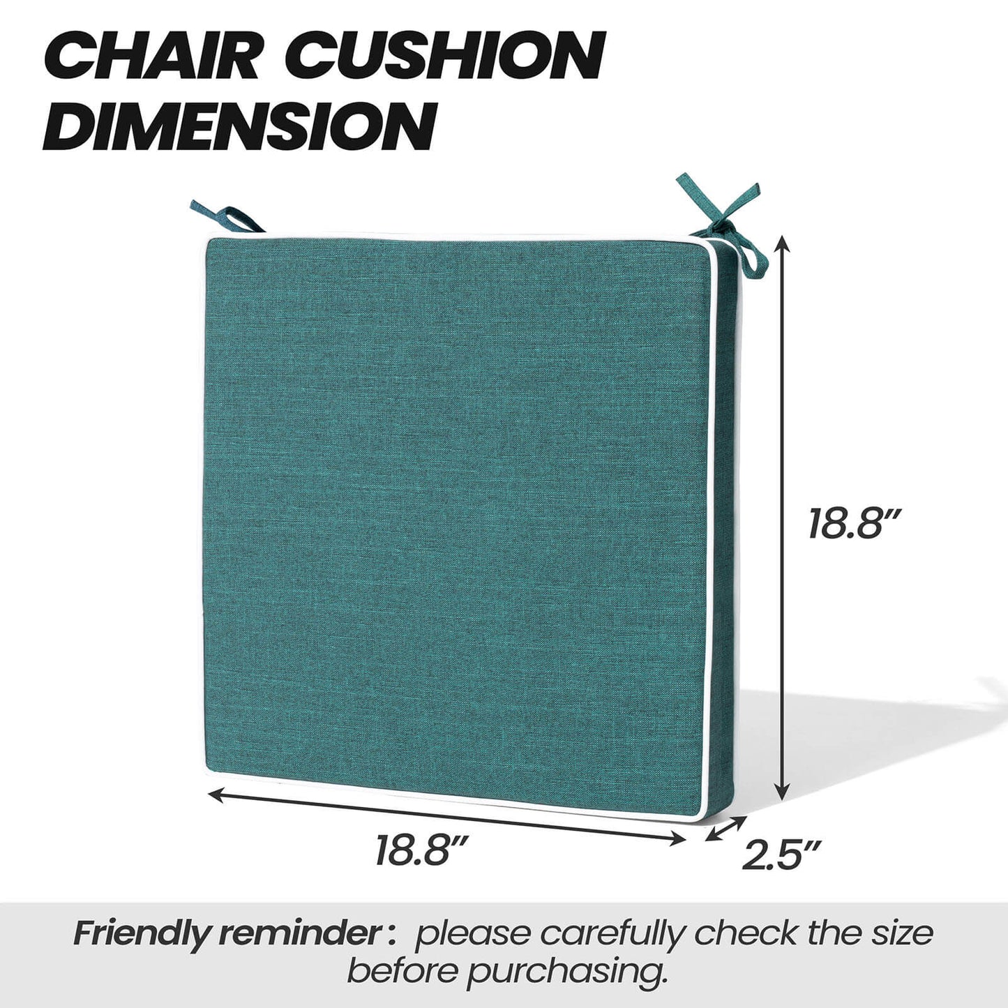 Outdoor Dining Chair Cushion Set