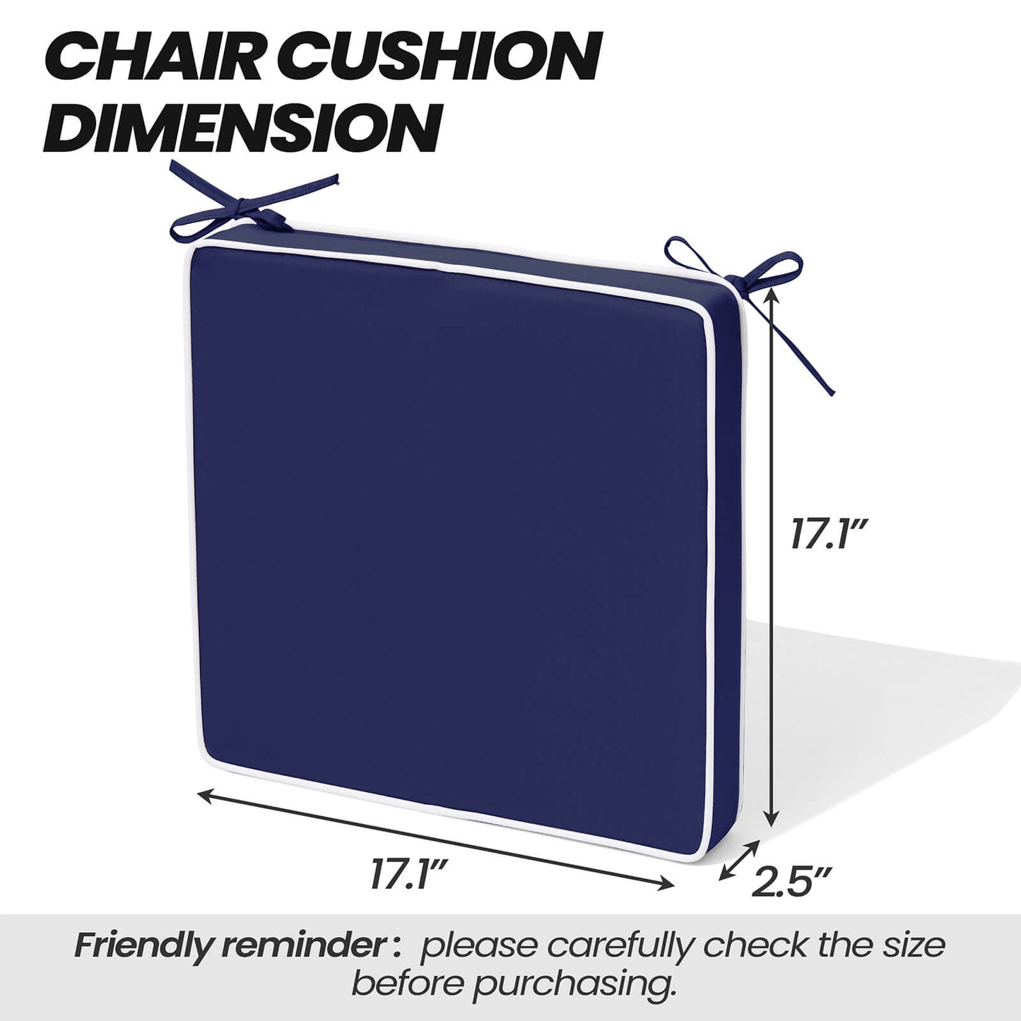 Outdoor Dining Chair Cushion Set