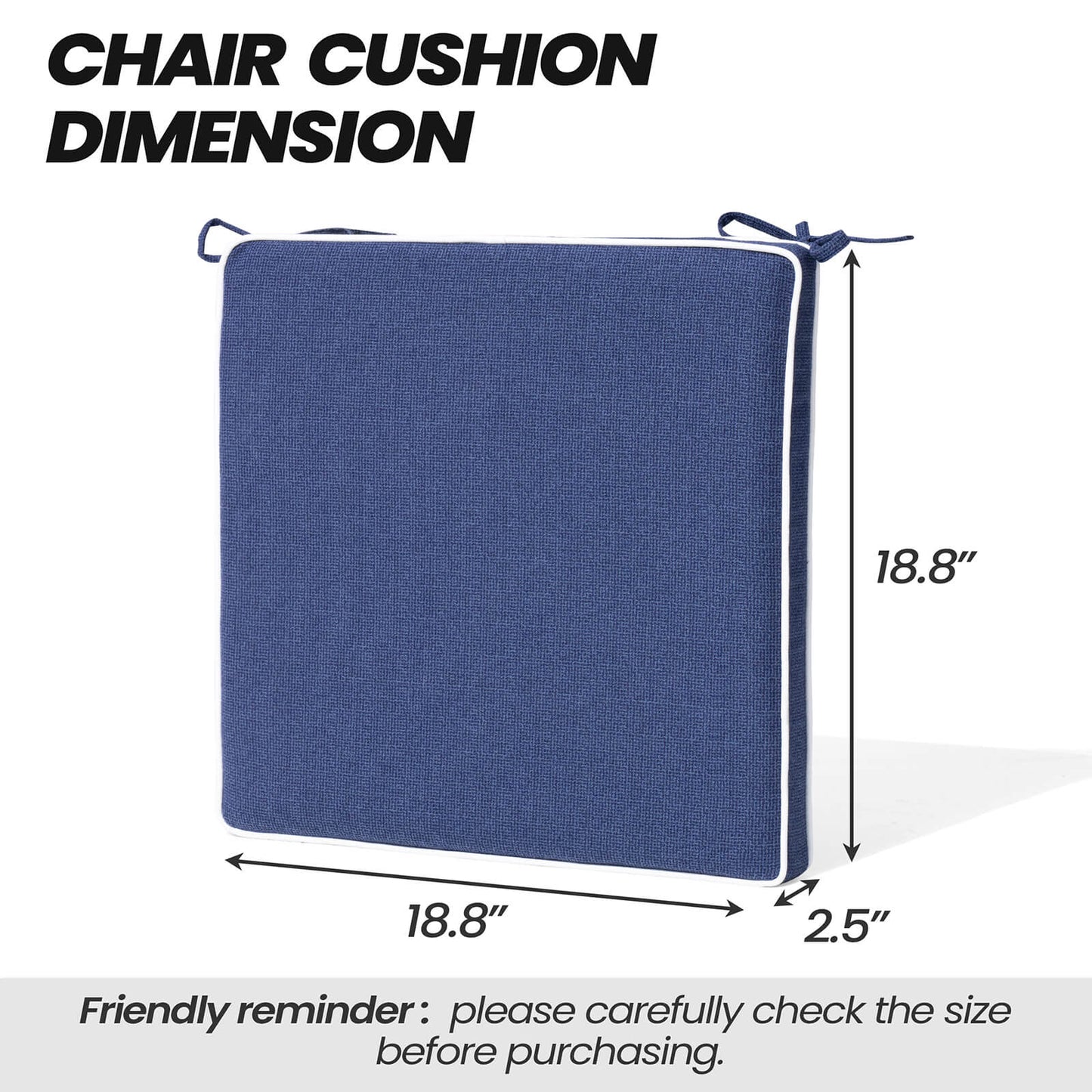 Outdoor Dining Chair Cushion Set