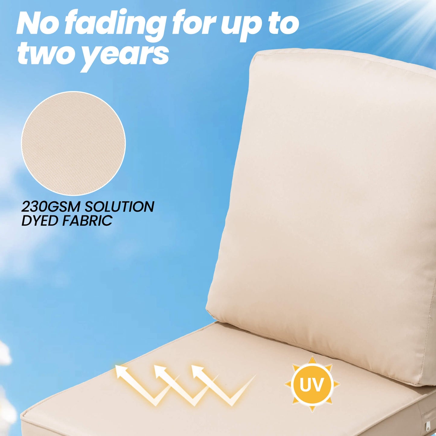 22x21" Outdoor Deep Seat Patio Cushions