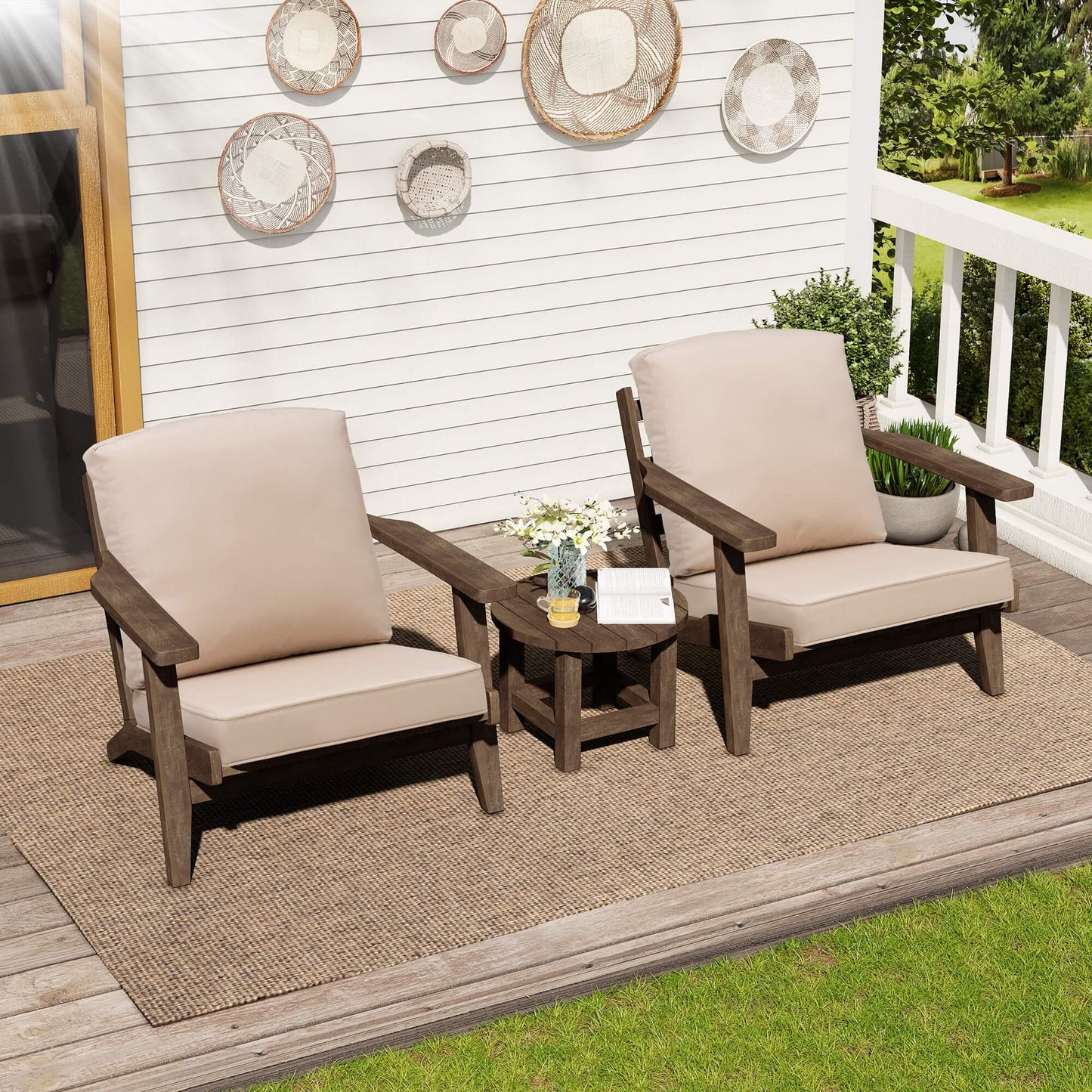 22x21" Outdoor Deep Seat Patio Cushions