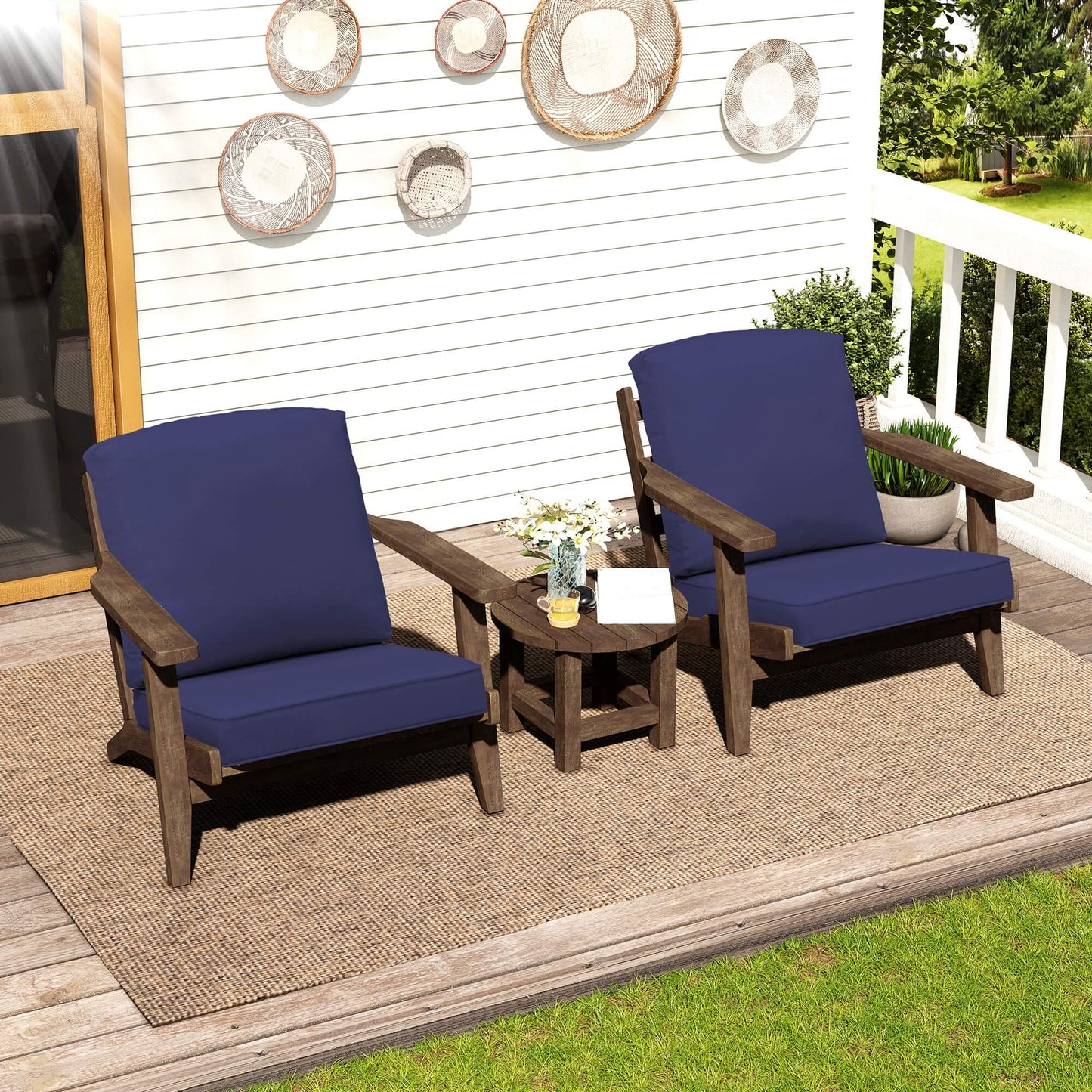 22x21" Outdoor Deep Seat Patio Cushions