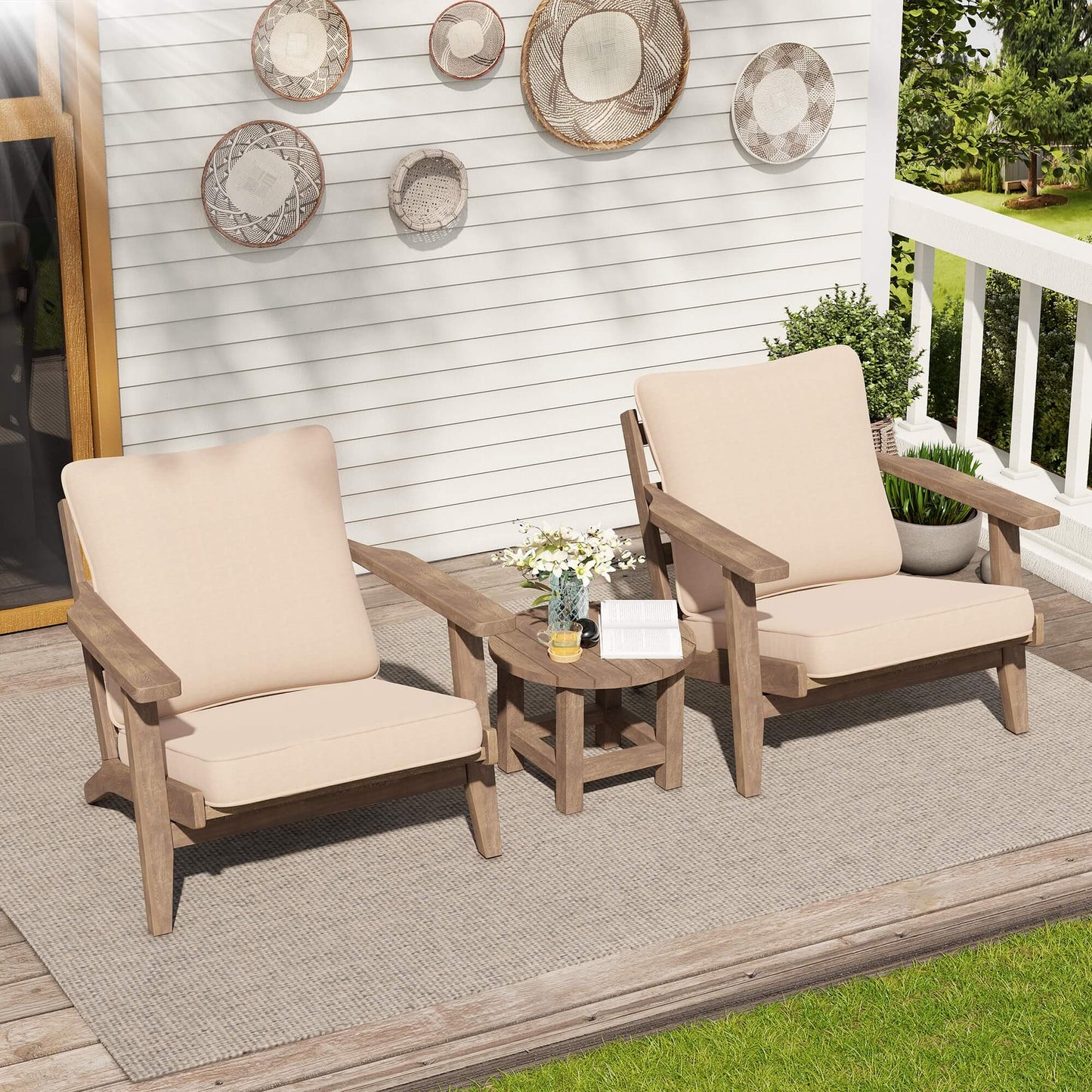 24x25" Outdoor Deep Seat Cushion Set