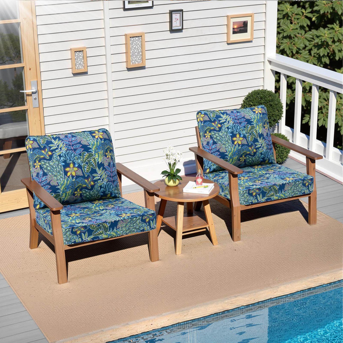 24x25" Outdoor Deep Seat Cushion Set