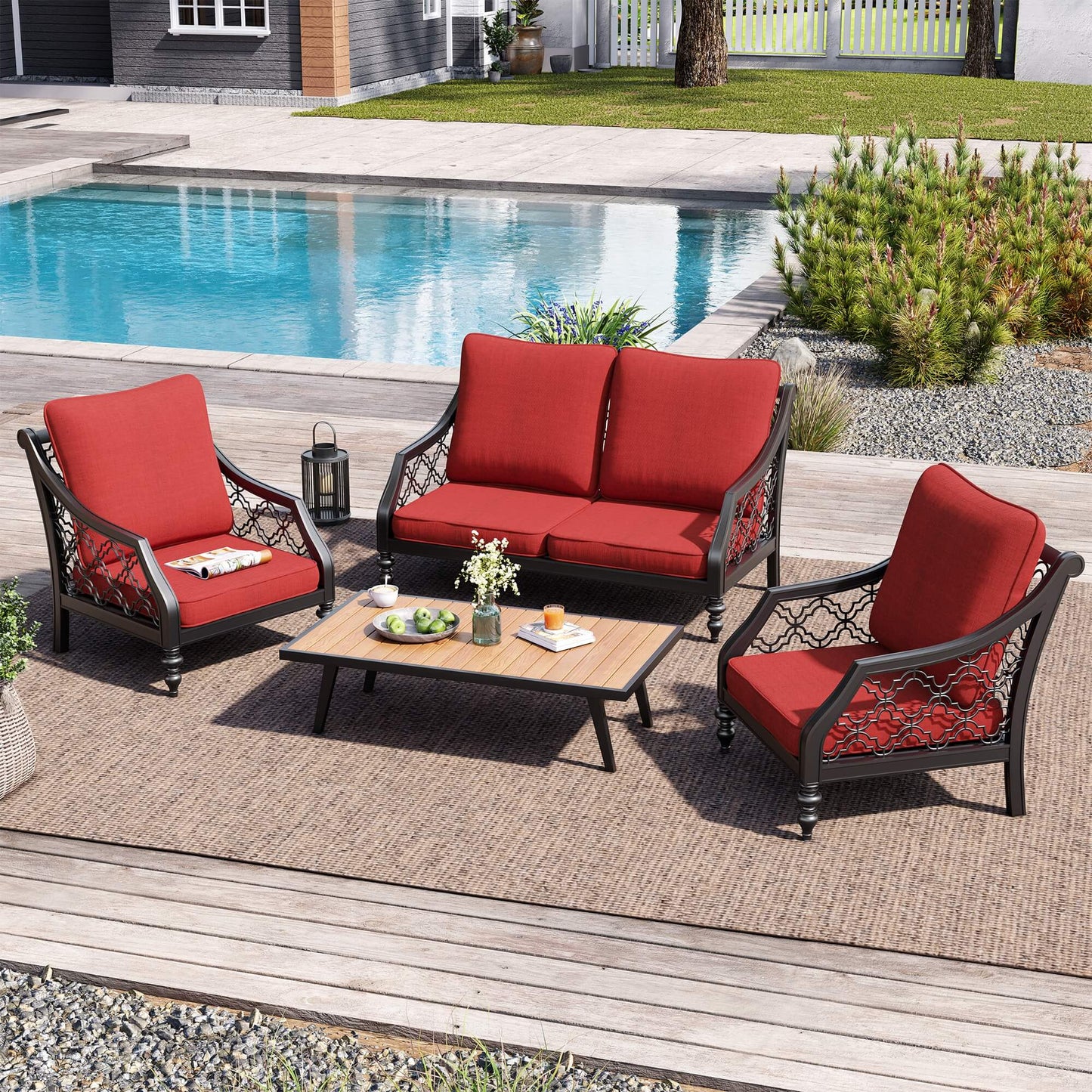 24x25" Outdoor Deep Seat Cushion Set