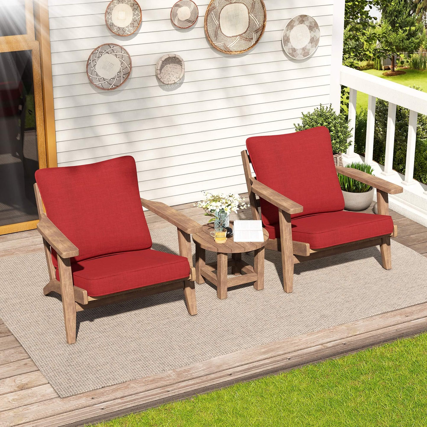 24x25" Outdoor Deep Seat Cushion Set