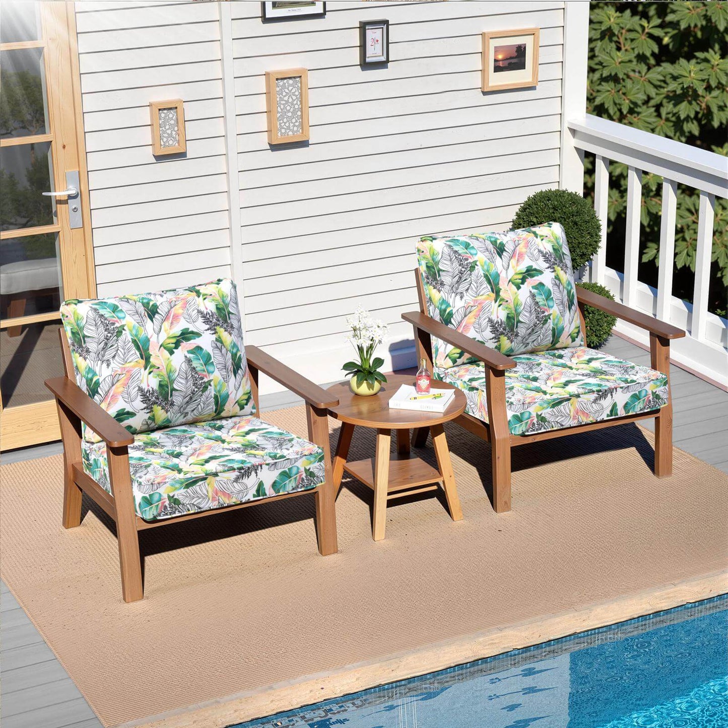24x25" Outdoor Deep Seat Cushion Set