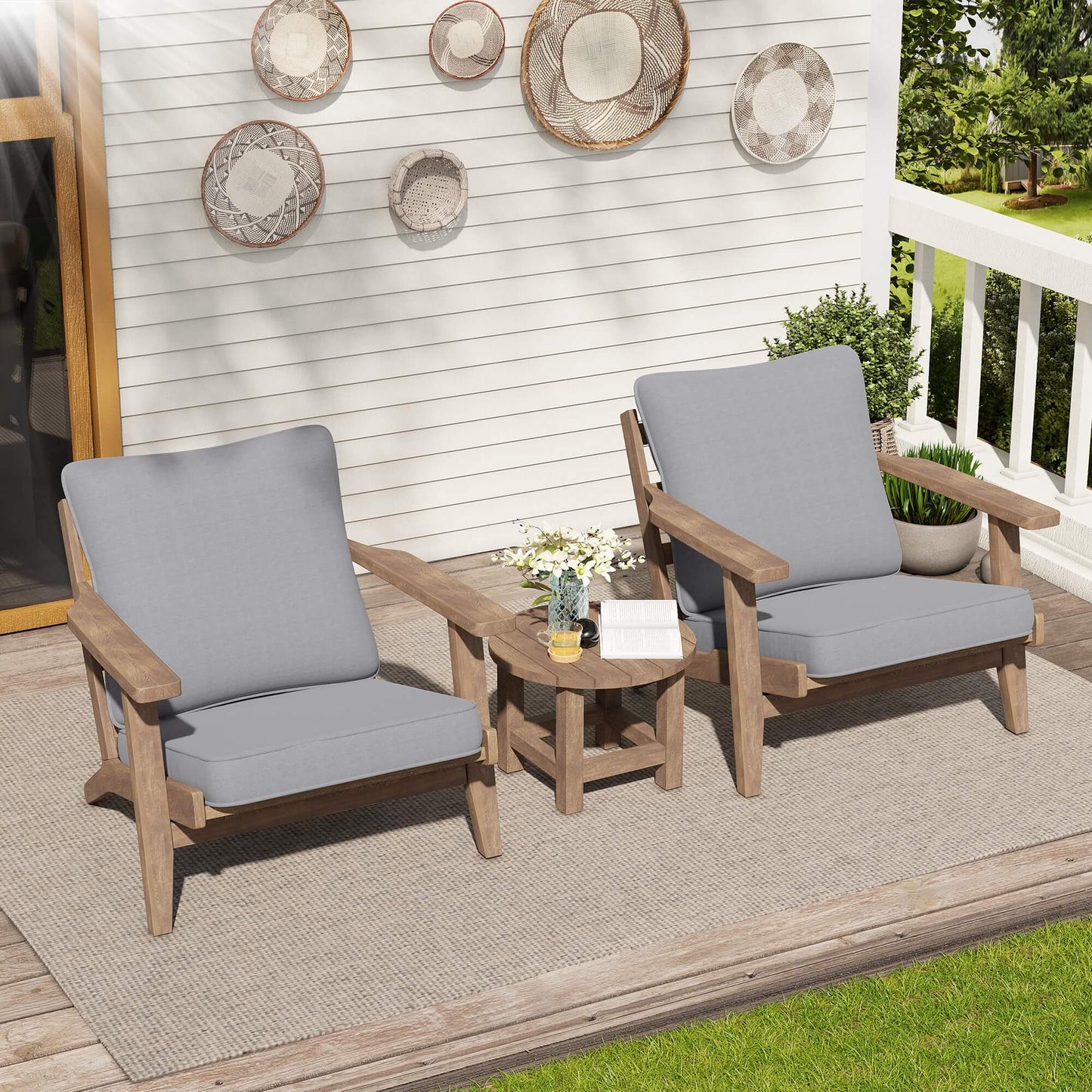 24x25" Outdoor Deep Seat Cushion Set