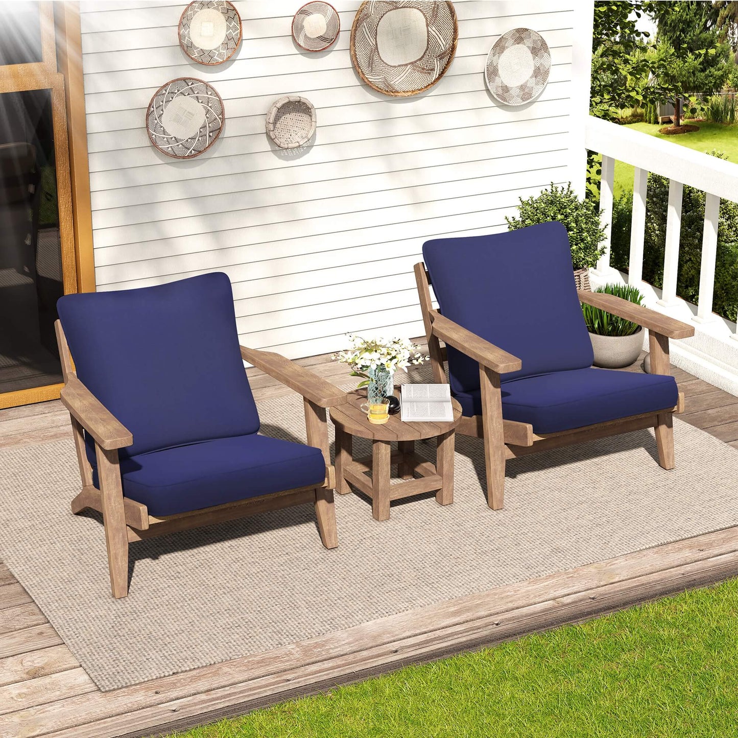 24x25" Outdoor Deep Seat Cushion Set