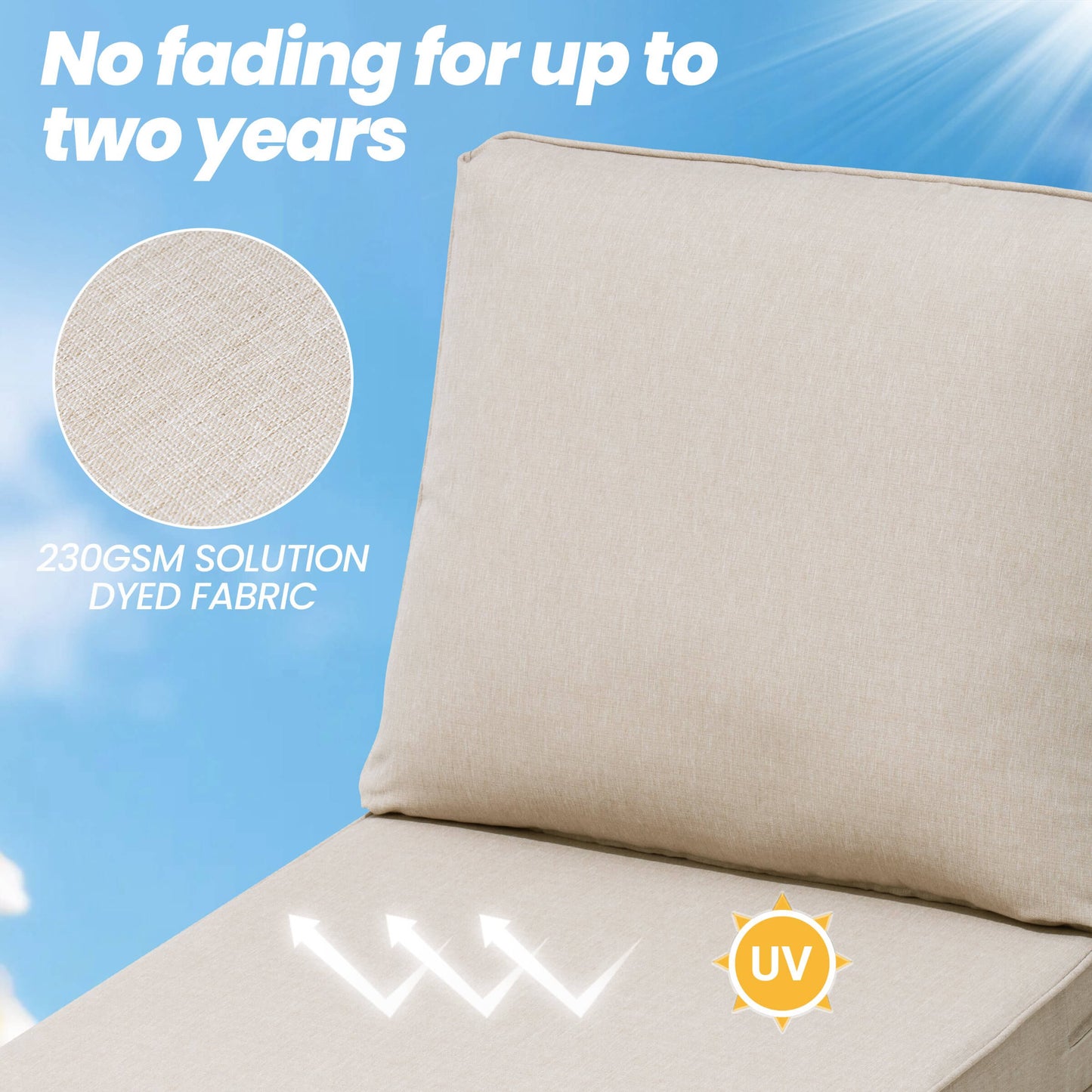 28x24" Outdoor Deep Seat Chair Cushion Set