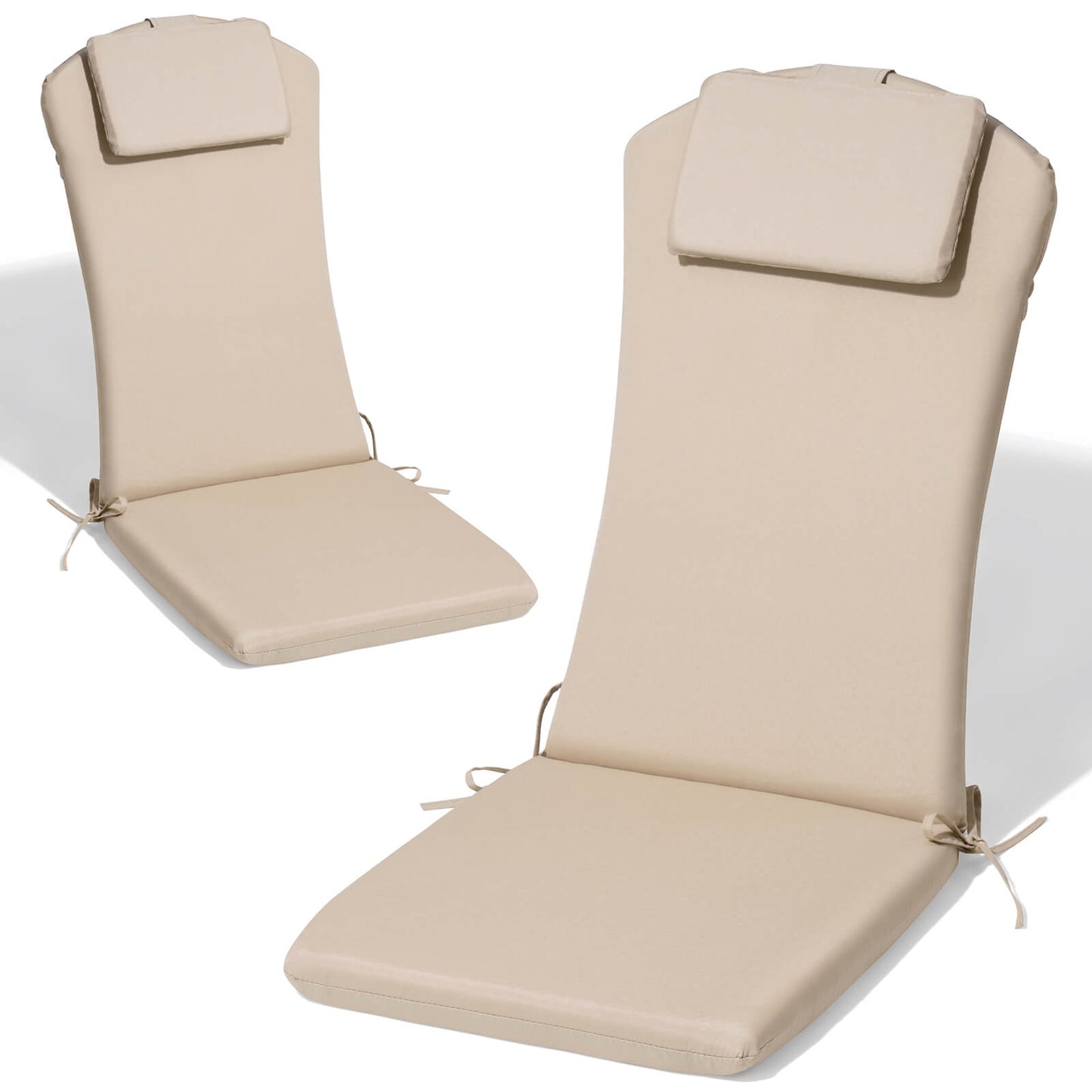 50x20" Outdoor Adirondack Chair Cushion with Built-in Headrest