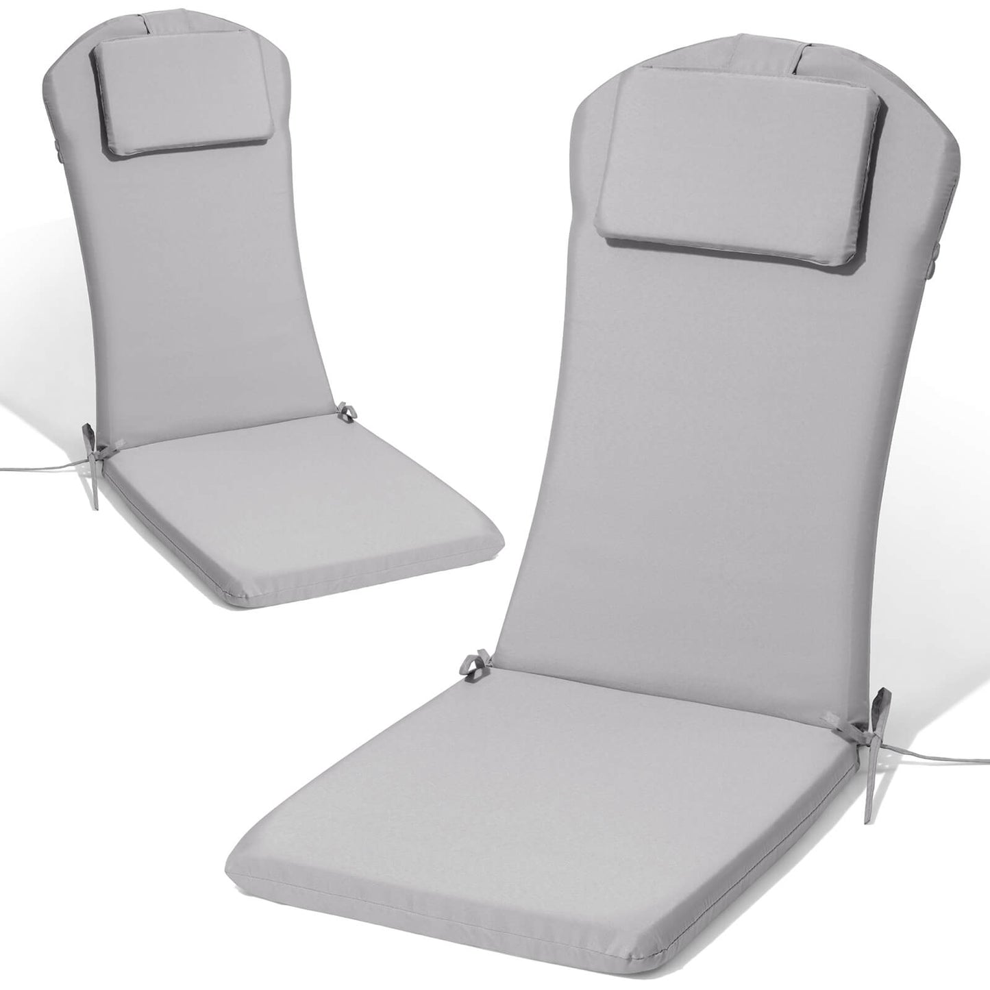 50x20" Outdoor Adirondack Chair Cushion with Built-in Headrest