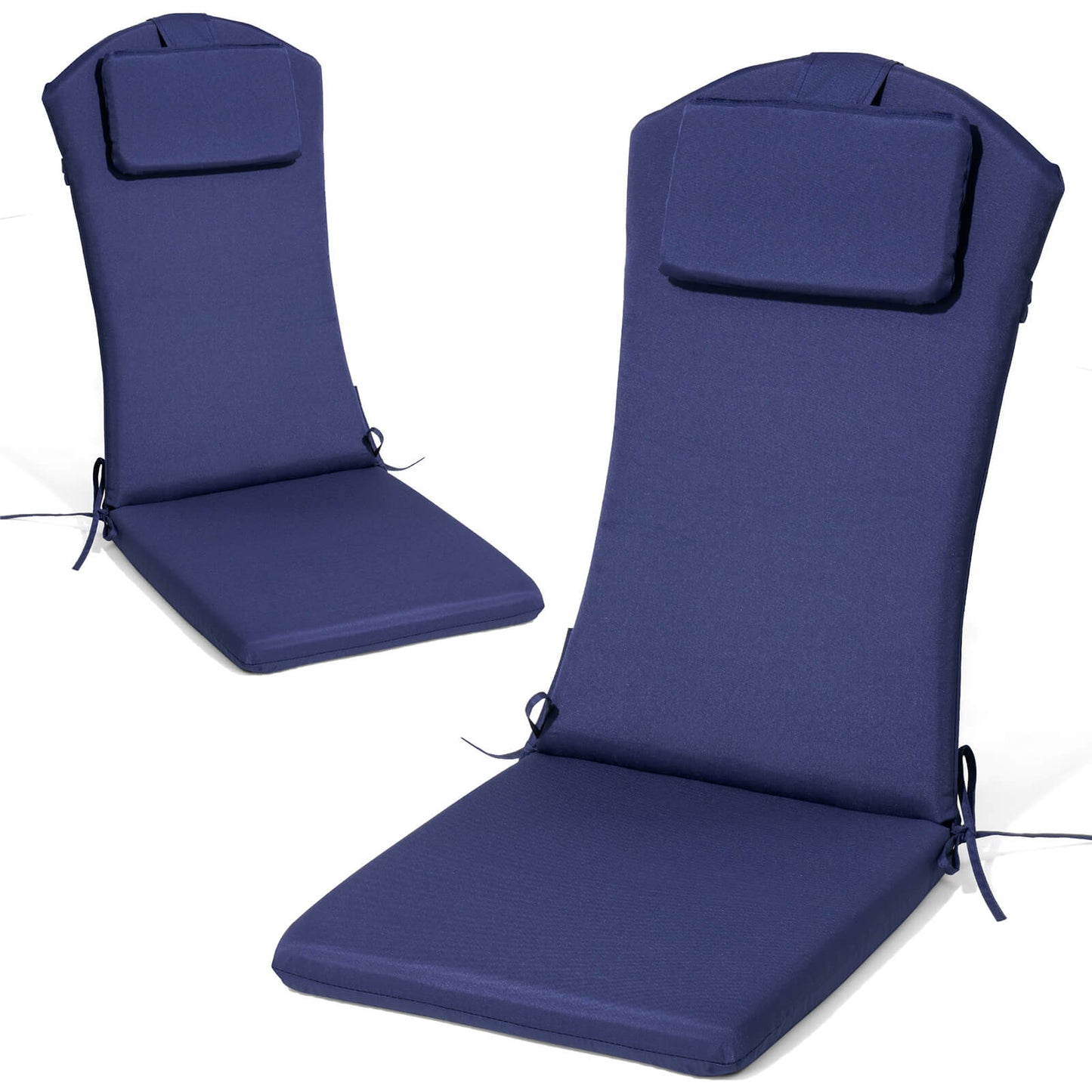 50x20" Outdoor Adirondack Chair Cushion with Built-in Headrest