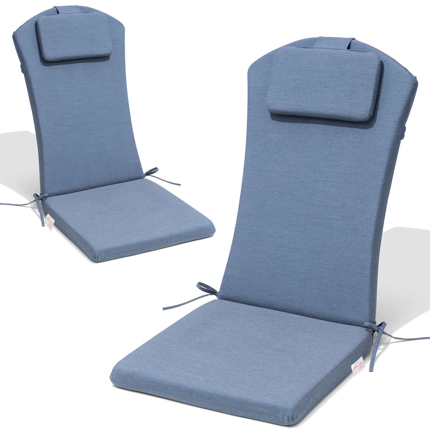 50x20" Outdoor Adirondack Chair Cushion with Built-in Headrest