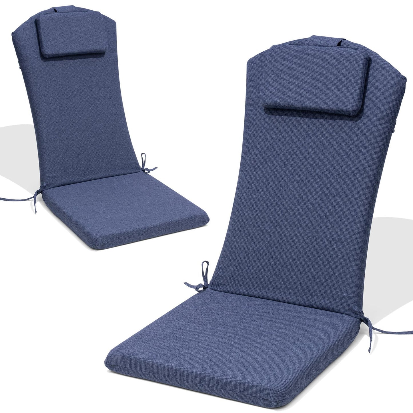 50x20" Outdoor Adirondack Chair Cushion with Built-in Headrest
